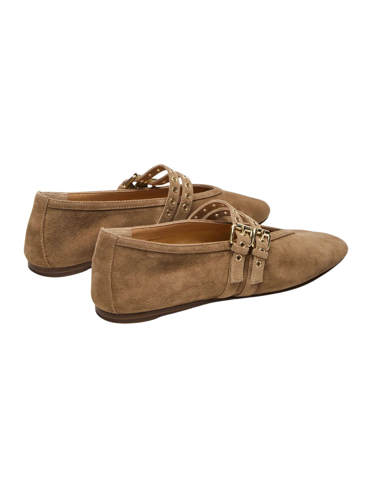 Steve Madden Lydia Flat Taupe Suede