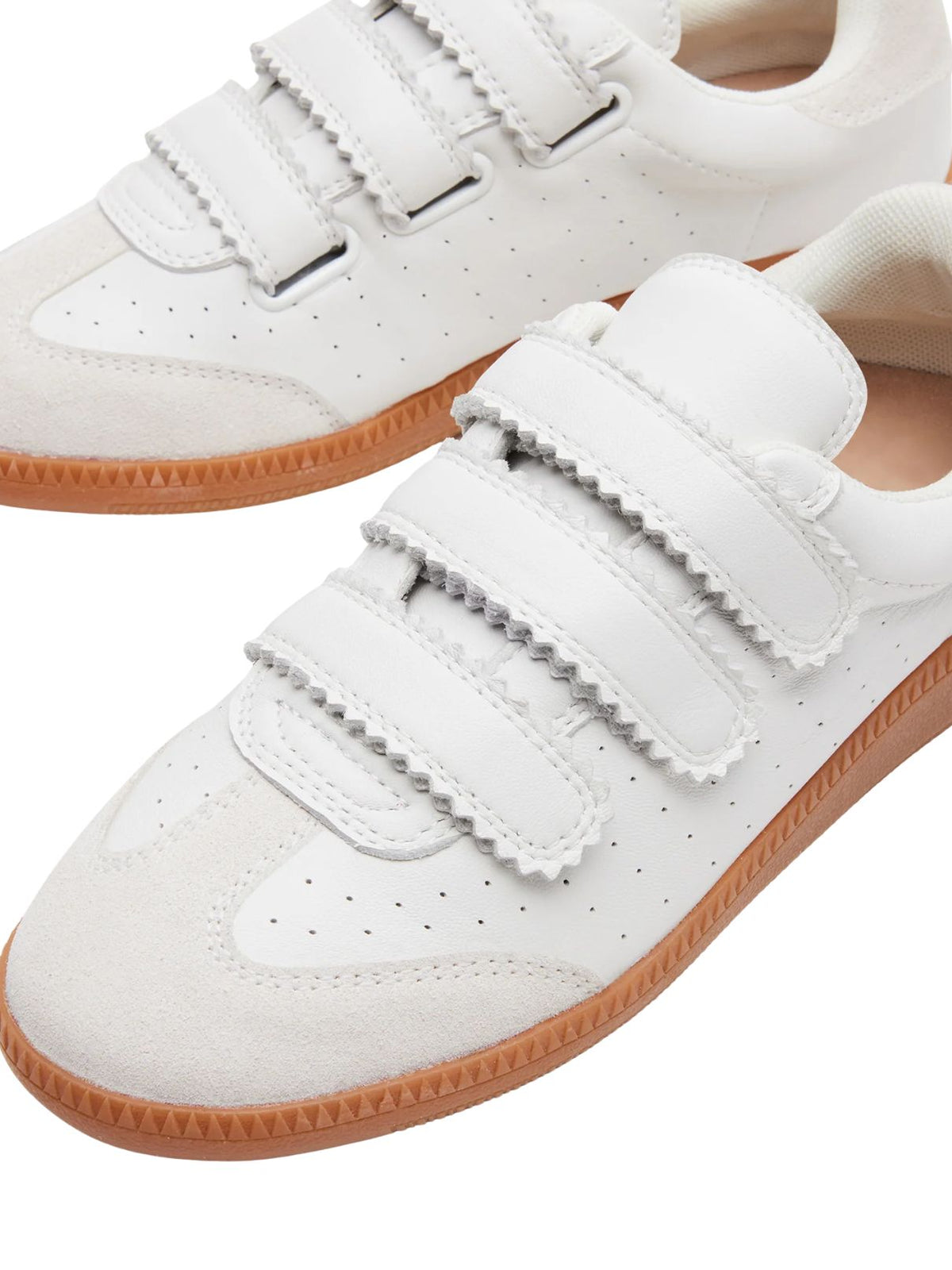 Steve Madden Momentum Velcro Sneakers in White