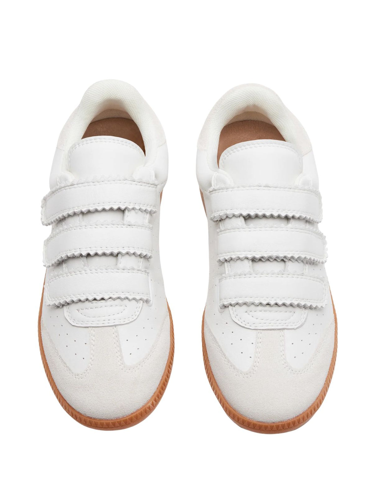 Steve Madden Momentum Velcro Sneakers in White