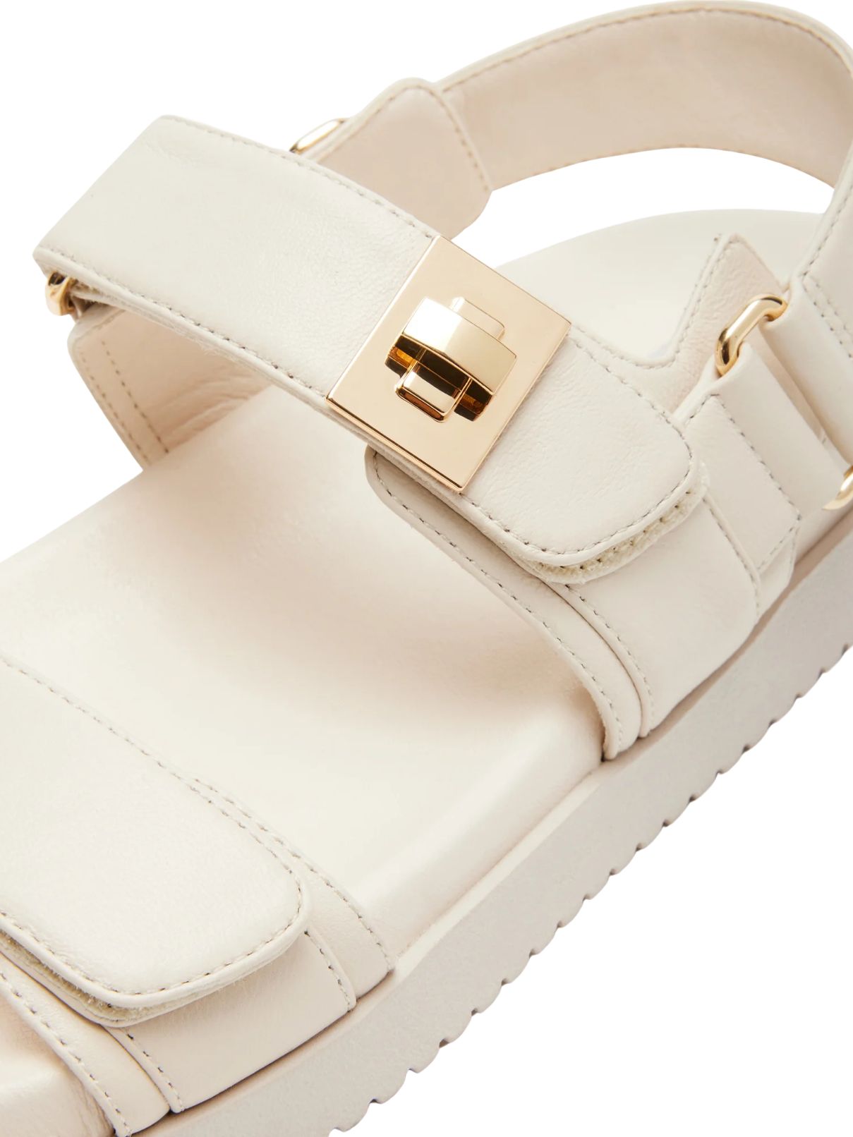 Steve Madden Mona Sandal in Bone Leather