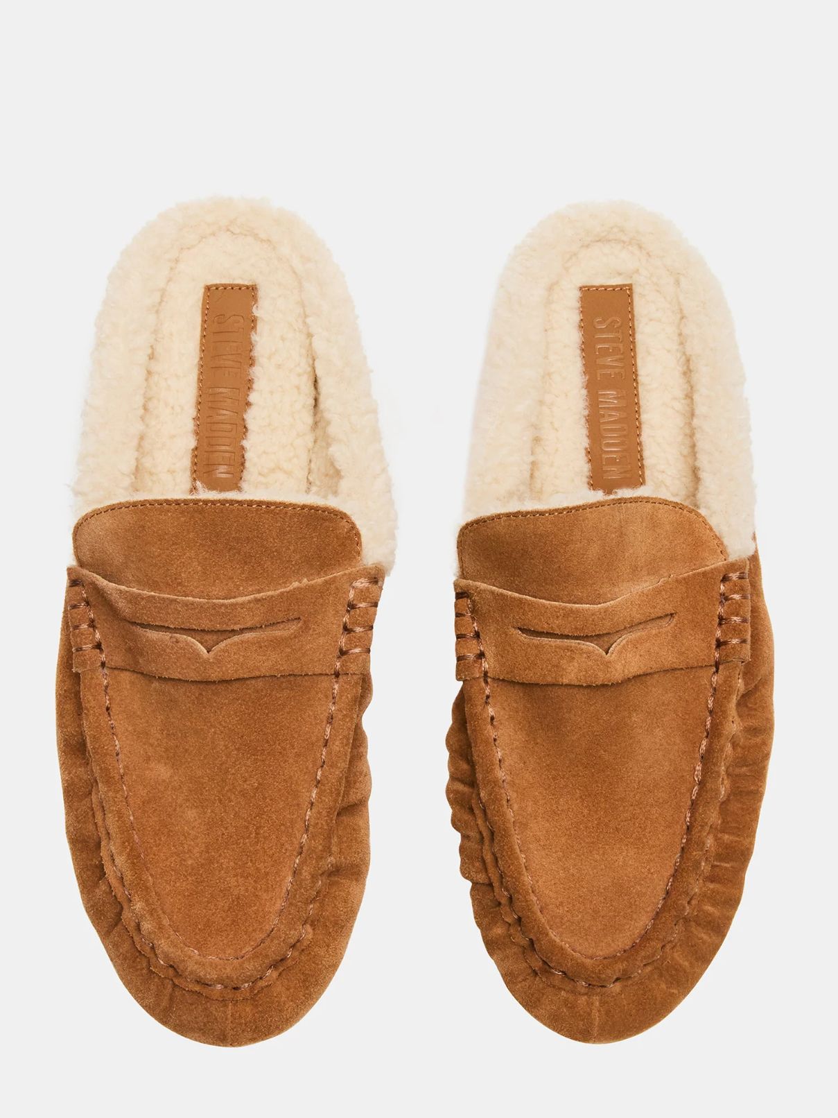 Steve Madden Rafe-F Mule Slipper in Tan Suede