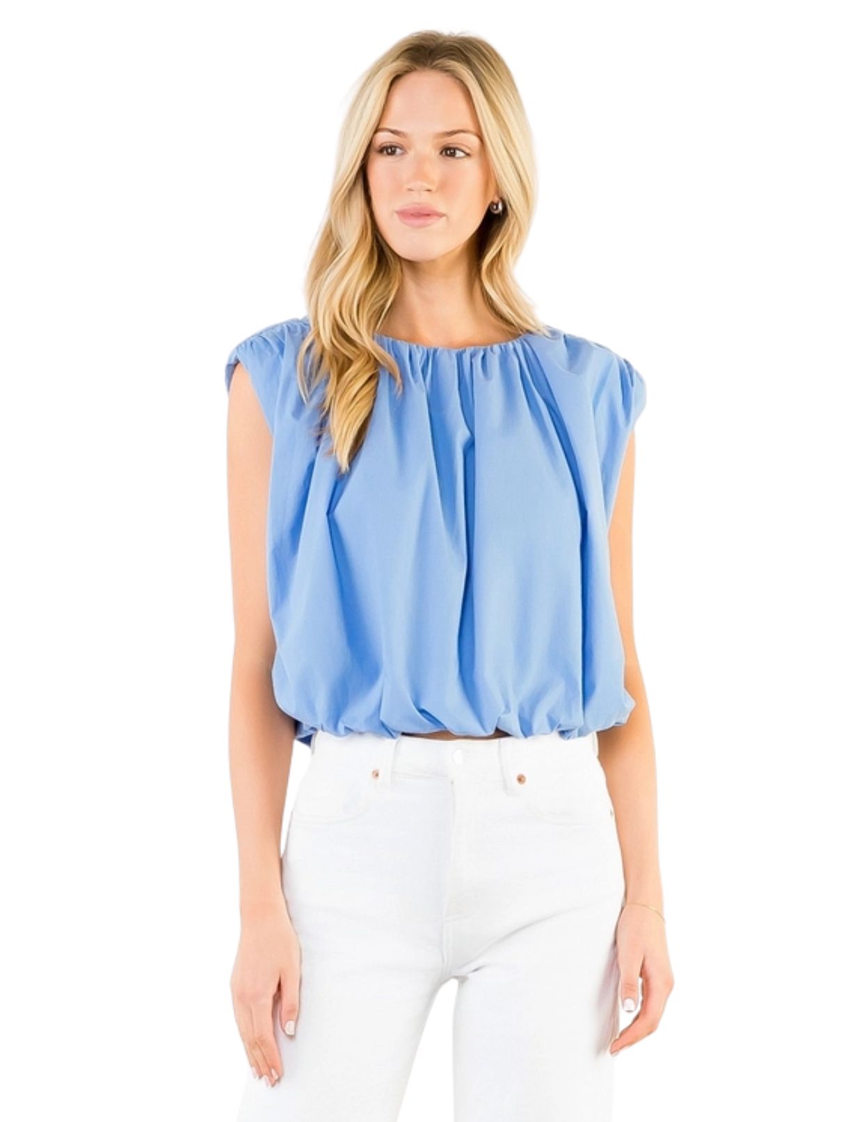 THML Sleeveless Bubble Top