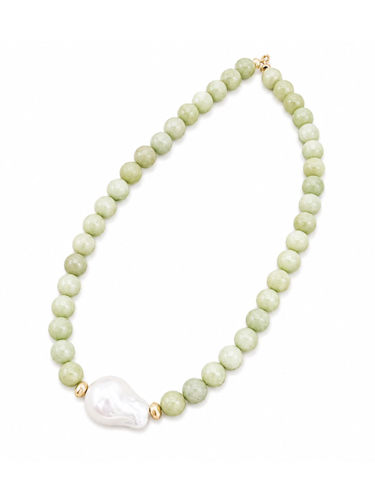 The Kamryn Gemstone & Baroque Pearl Necklace – Camo
