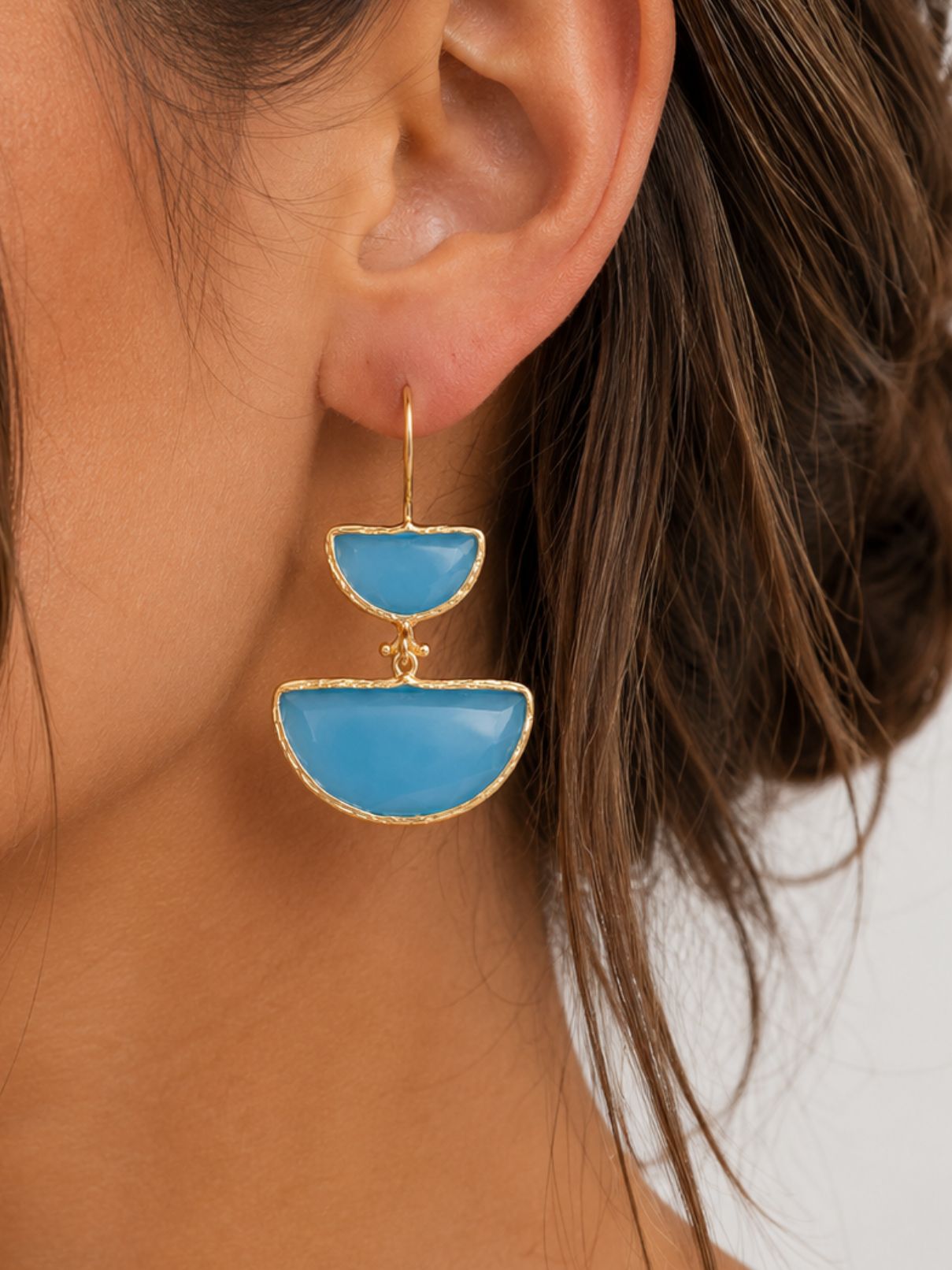 The Regina Earrings in Turquoise