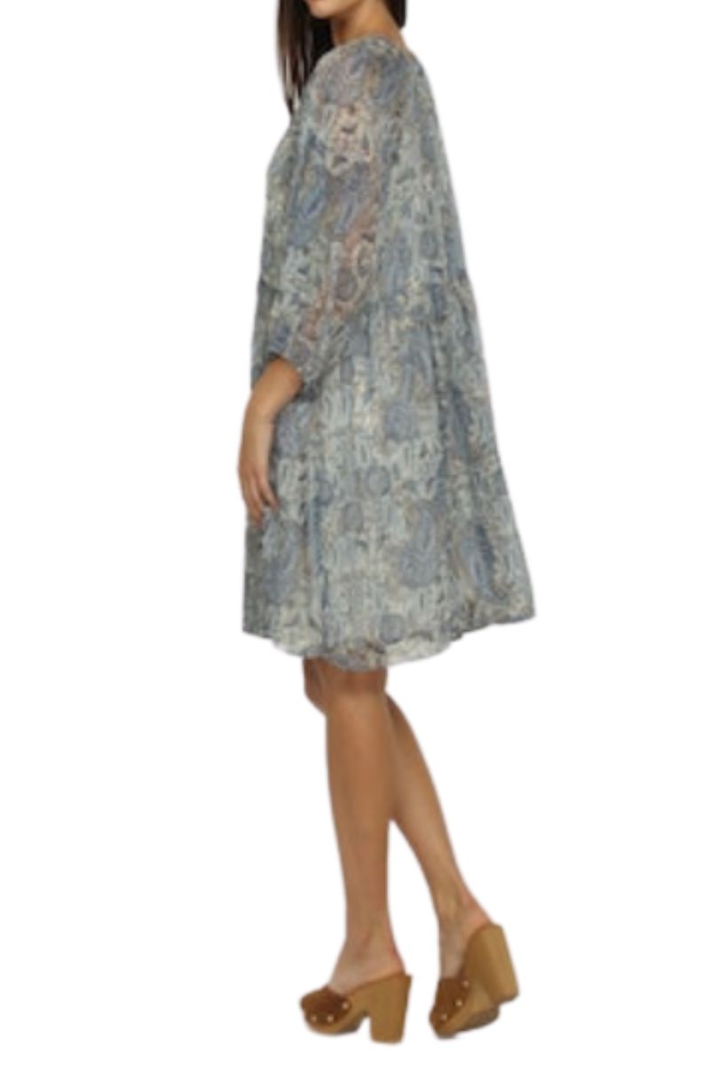 Veronica M  Chiffon Tiered Dress in Kriss Print