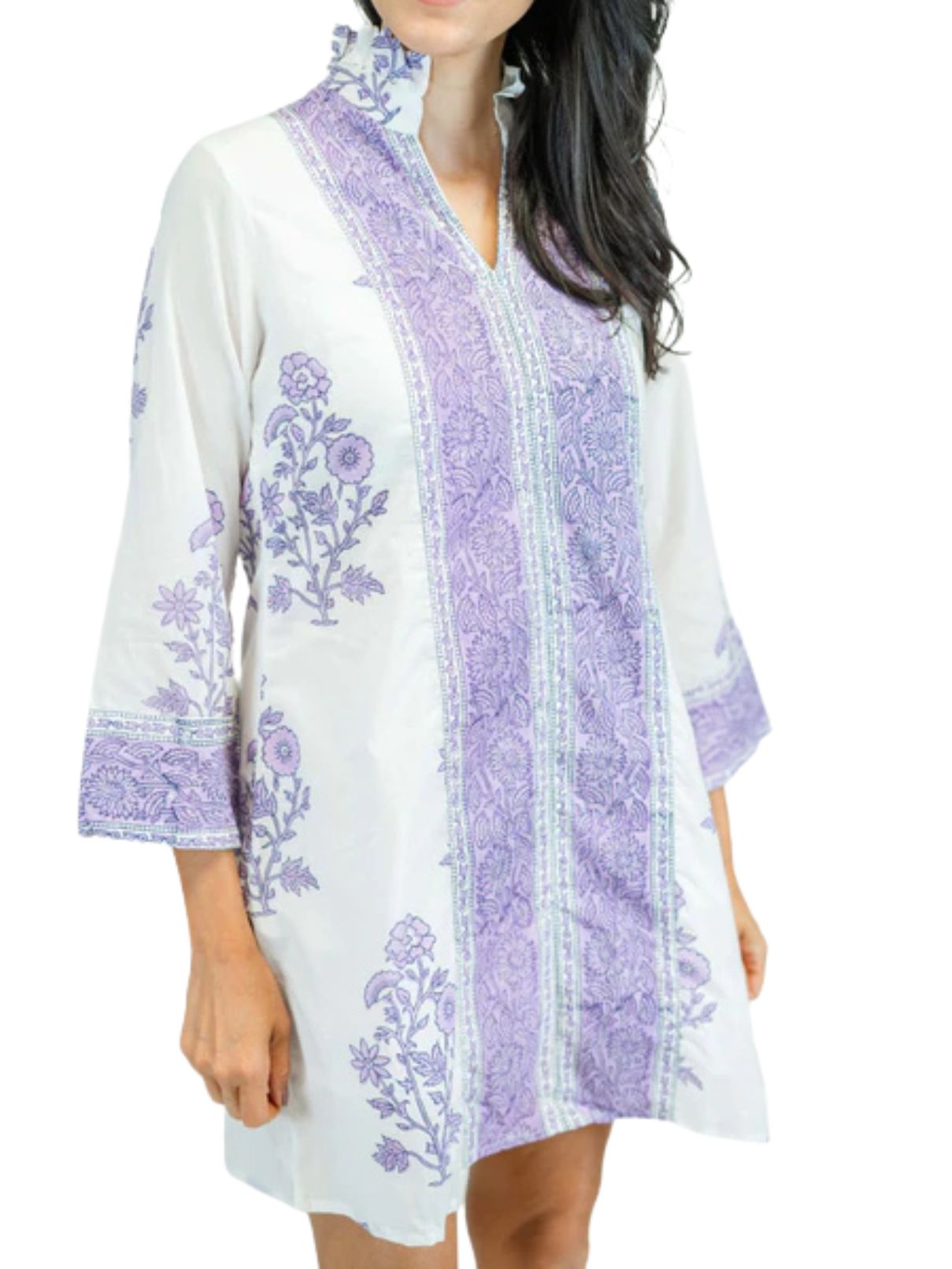 Victoria Dunn French Quarters Violet Orchid Midi