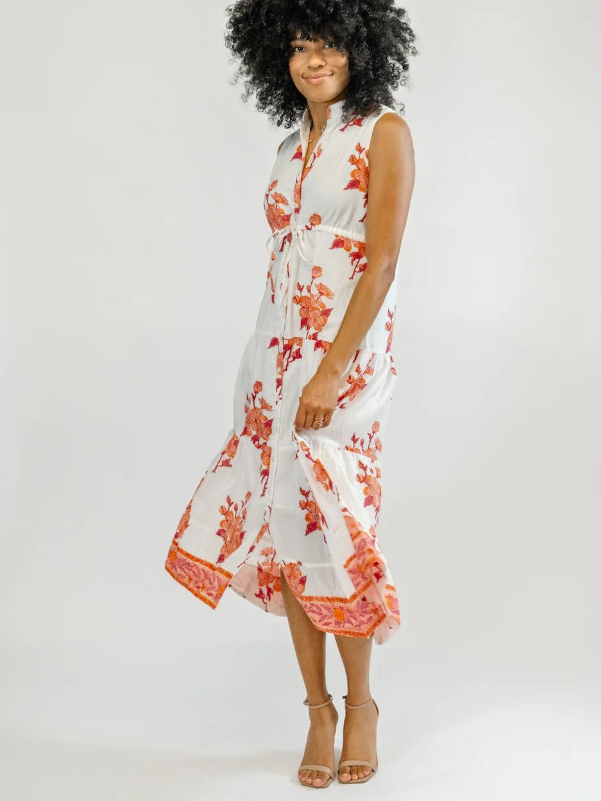 Victoria Dunn Magnolia Flutter Sleeve in Apricot Splash