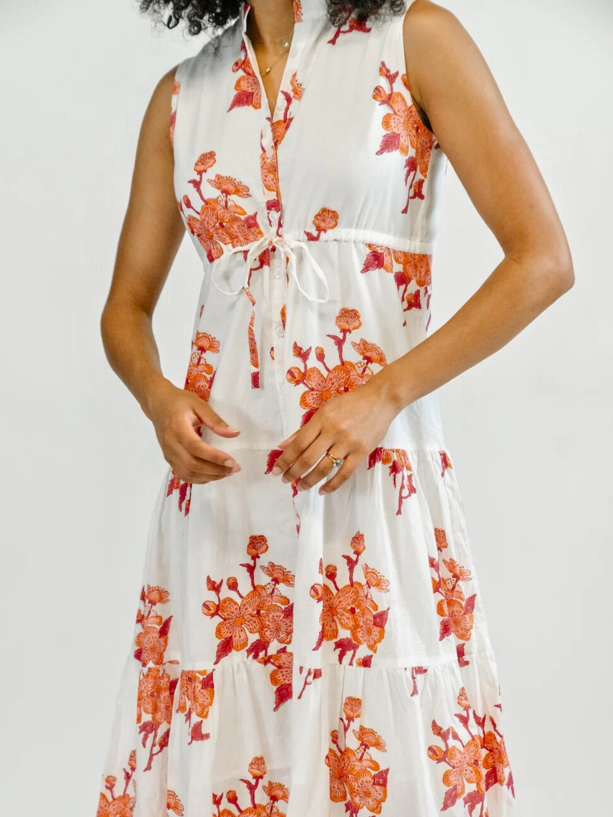 Victoria Dunn Magnolia Flutter Sleeve in Apricot Splash