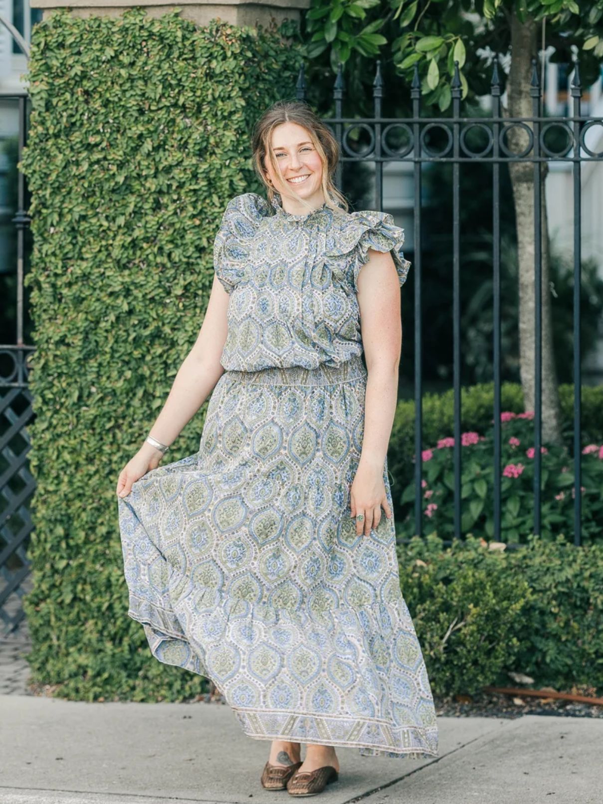 Victoria Dunn Oliver Skirt in Spanish Villa