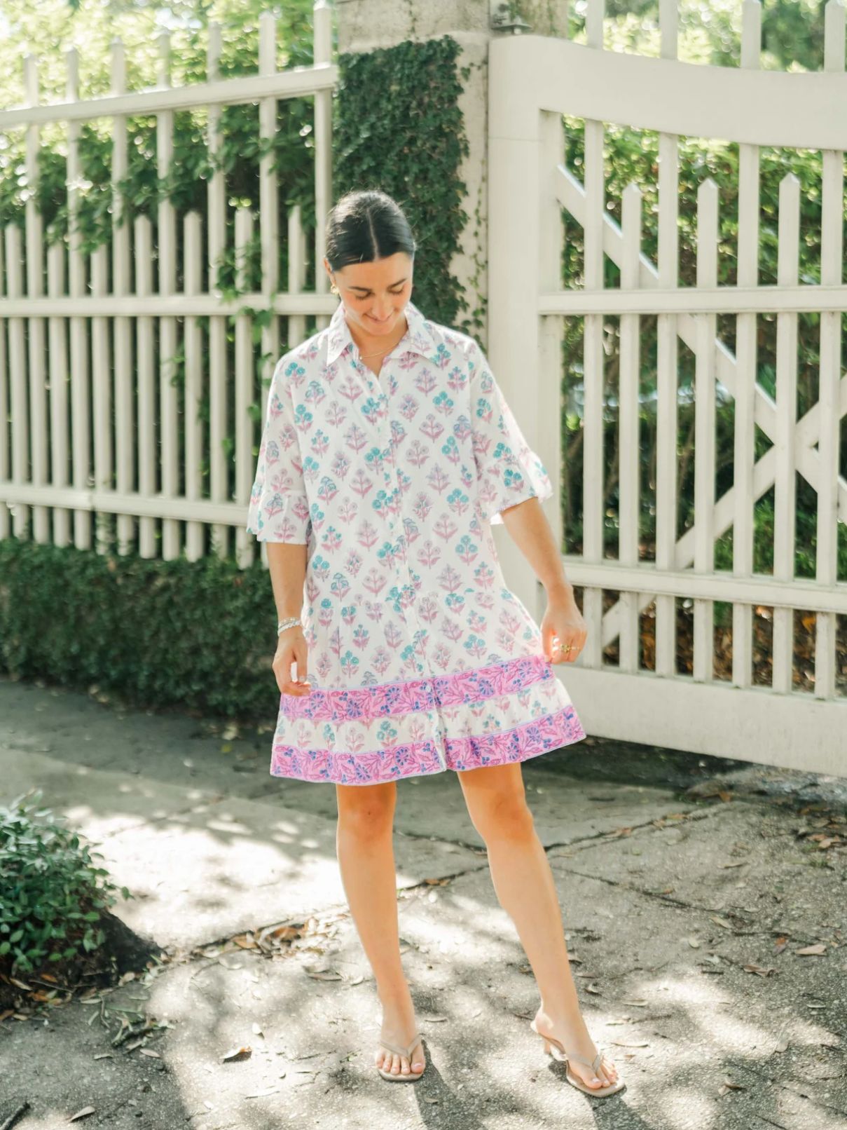 Victoria Dunn Sullivan Swing Dress in Lilac Chiffon