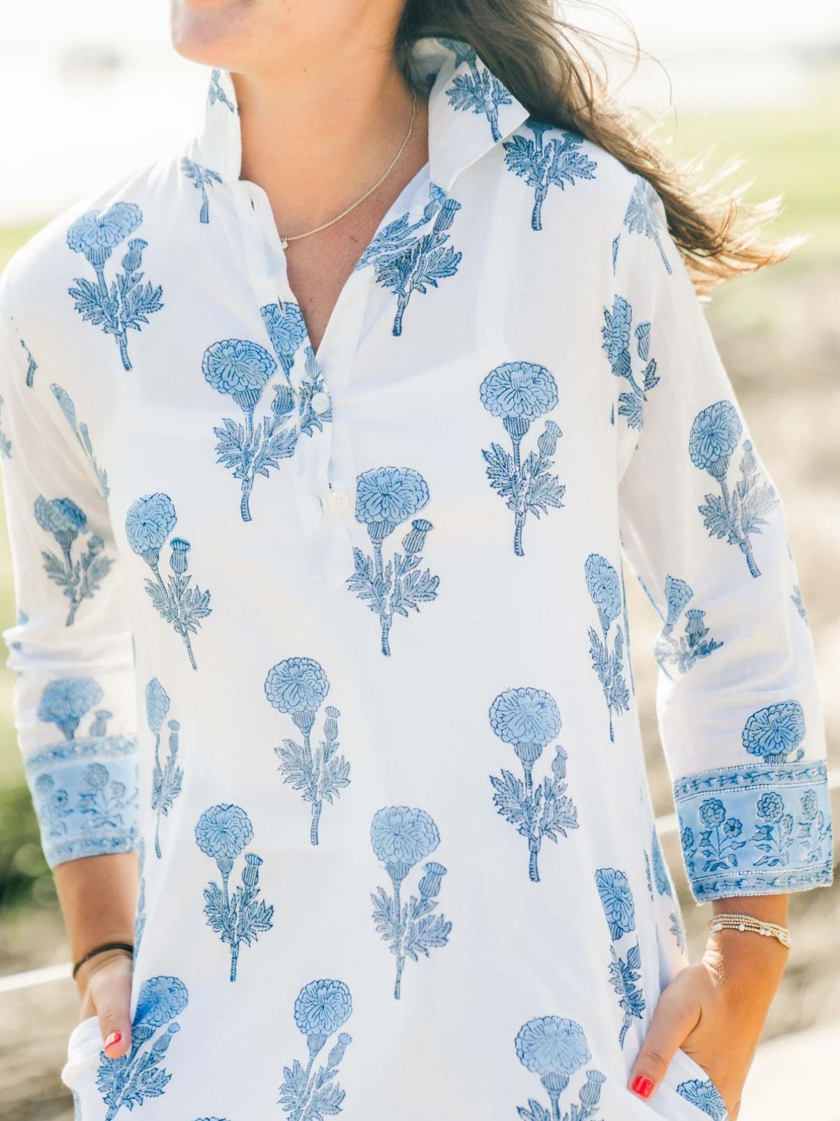 Victoria Dunn Sully Mandarin Sapphire Dress