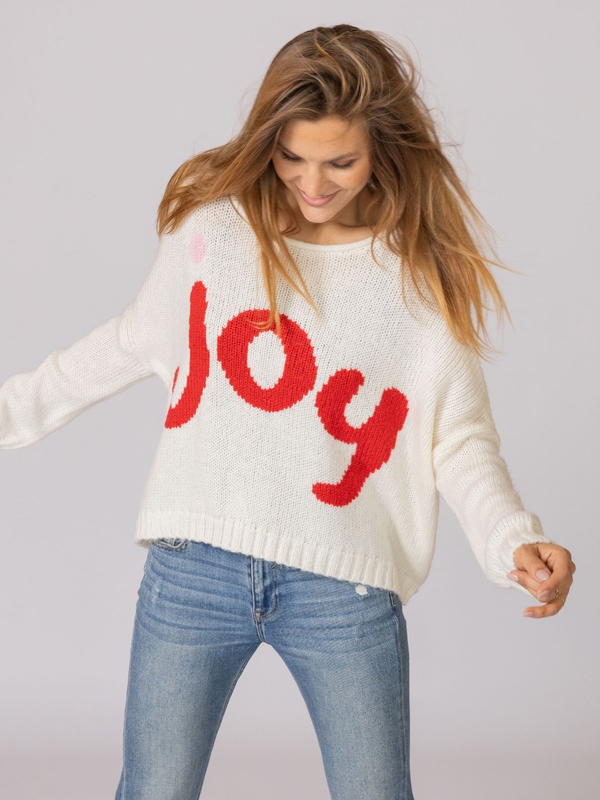 Wooden Ships Joy Oversized Chunky Crew in Pure Snow