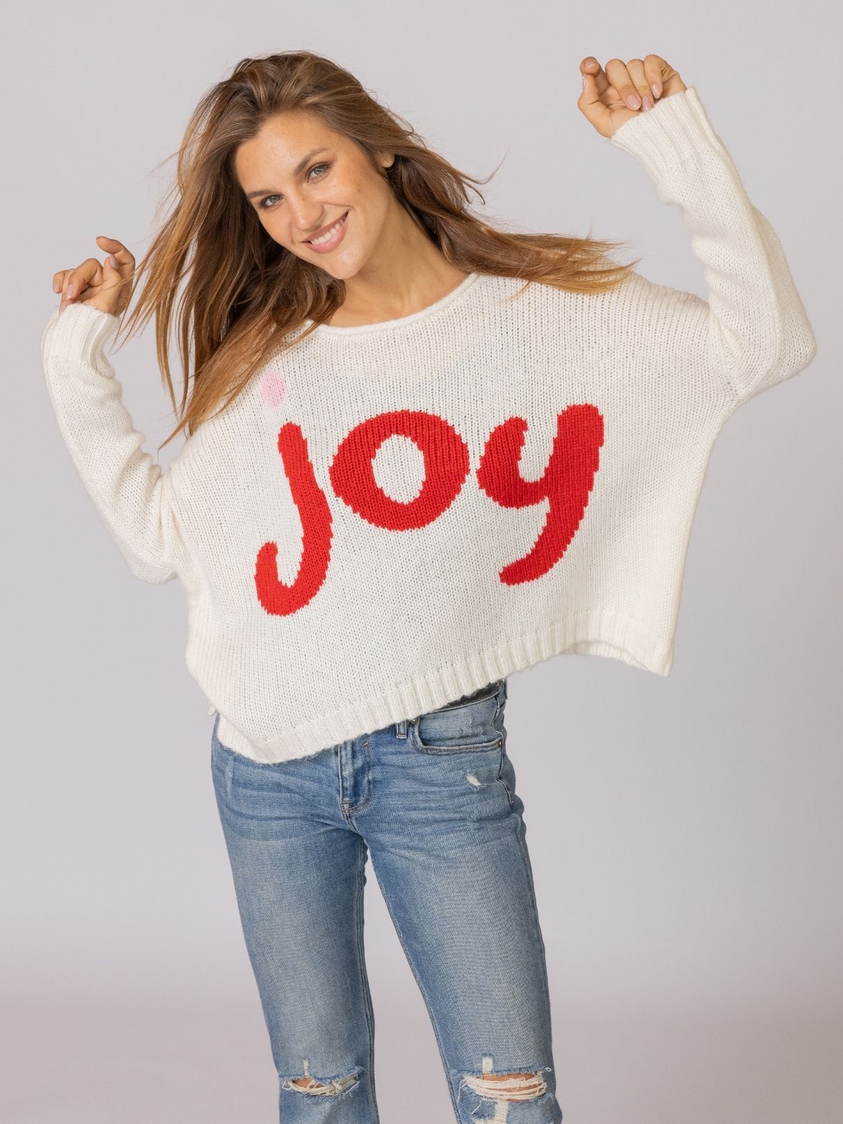 Wooden Ships Joy Oversized Chunky Crew in Pure Snow