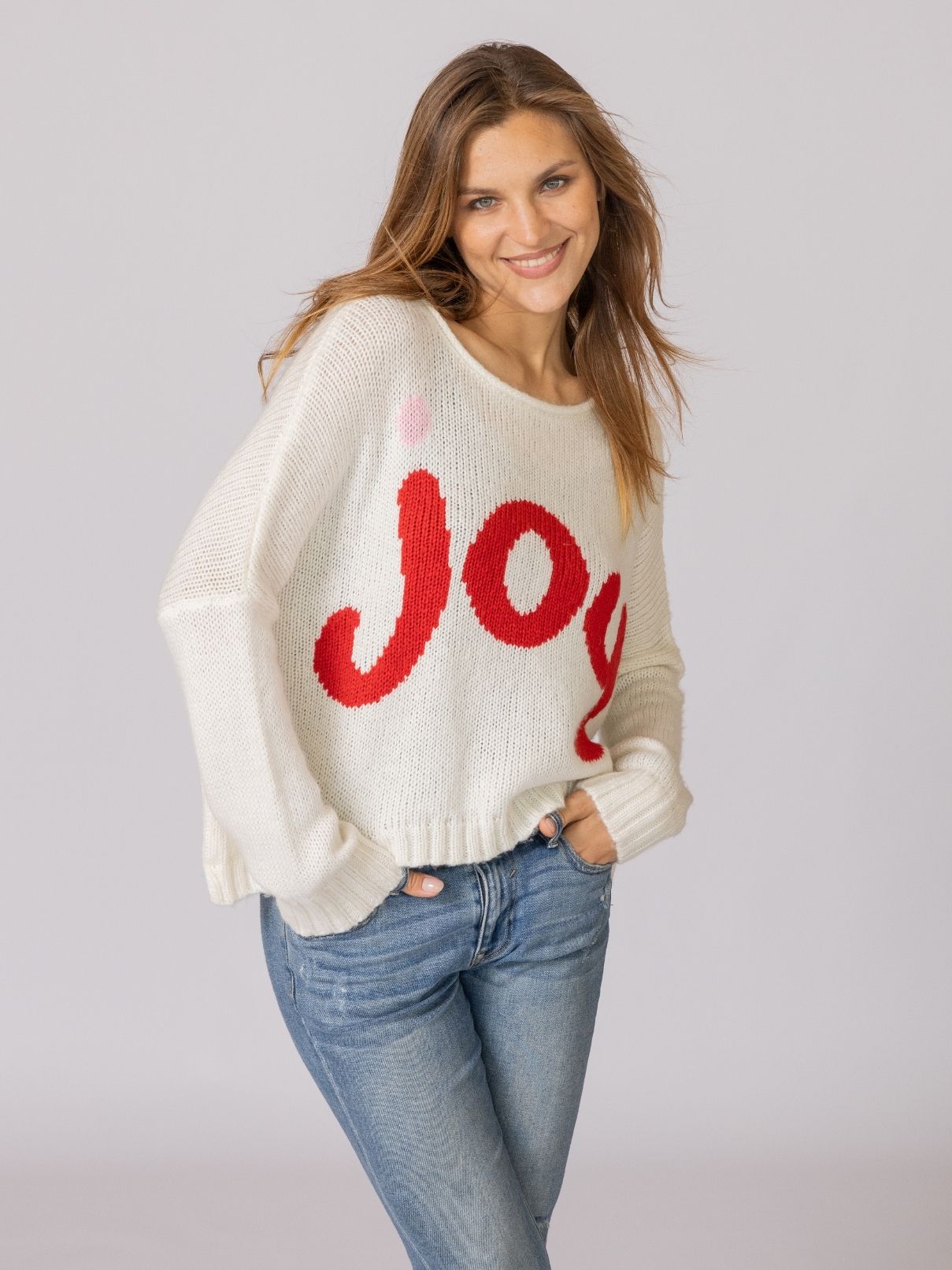 Wooden Ships Joy Oversized Chunky Crew in Pure Snow