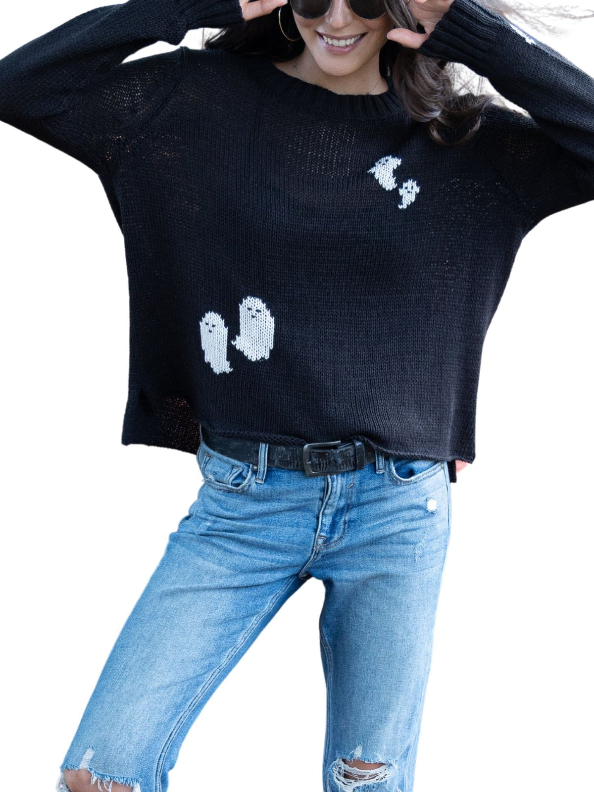 Wooden Ships Mini Ghosts Crew Sweater