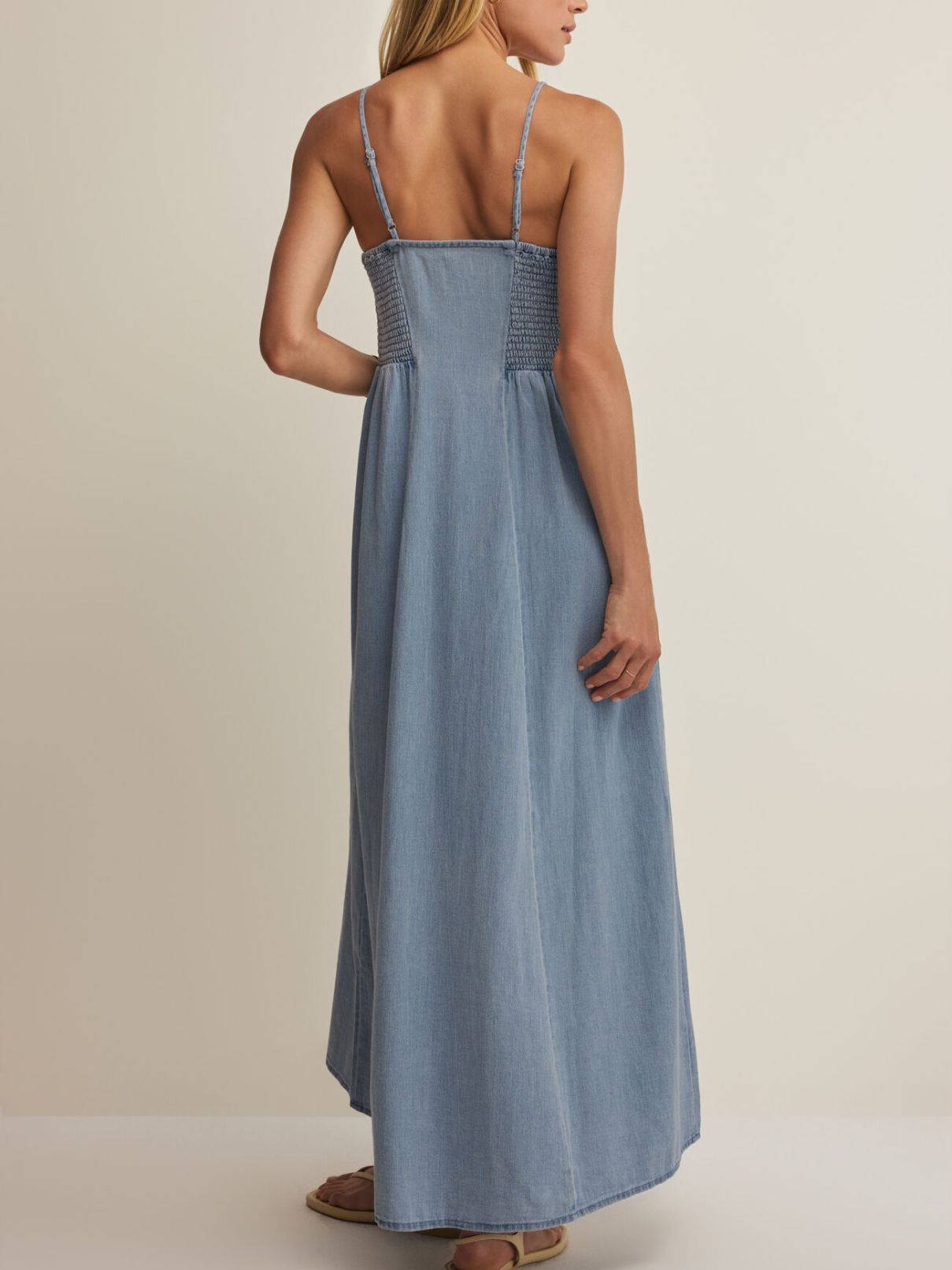 Z Supply Angel Eyes Twill Midi in Lake Blue