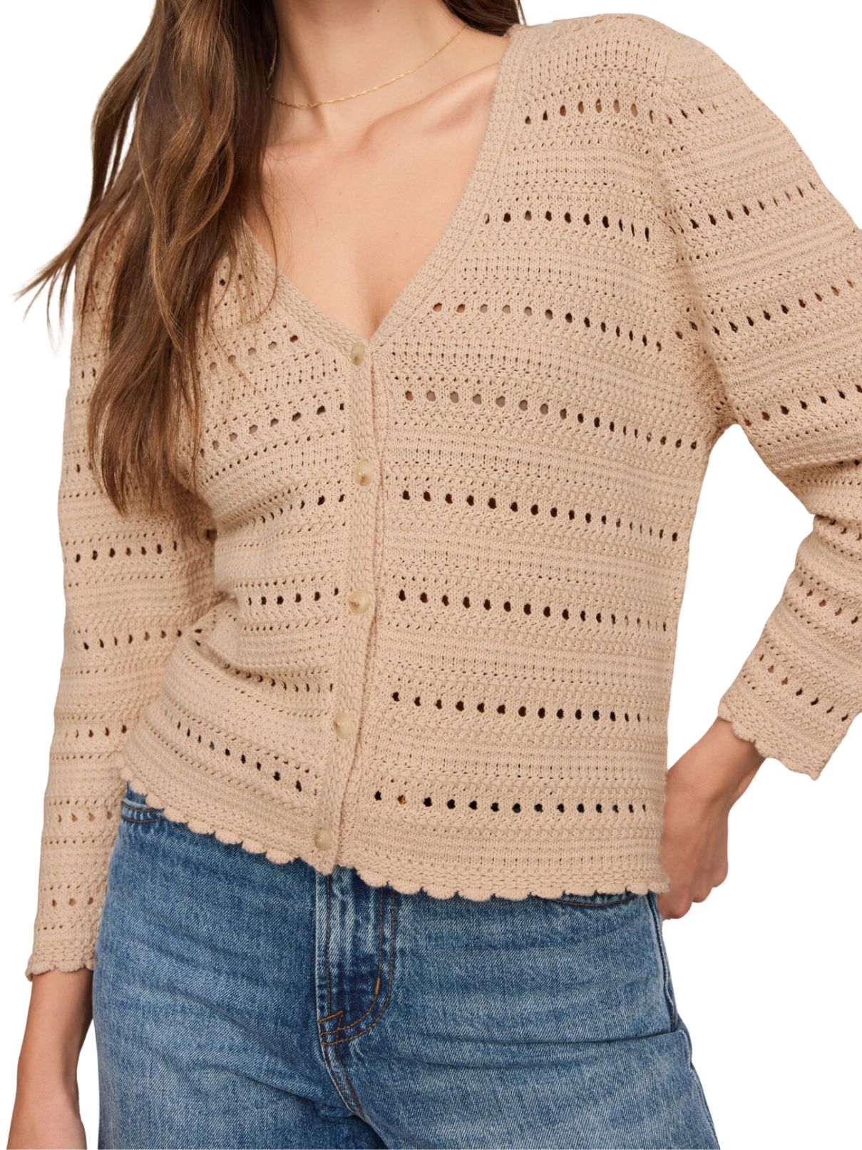 Z Supply Aven Crochet Cardigan – Soft Ecru