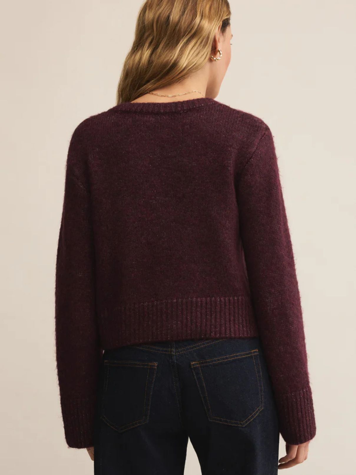 Z Supply Breen Cardigan in Merlot