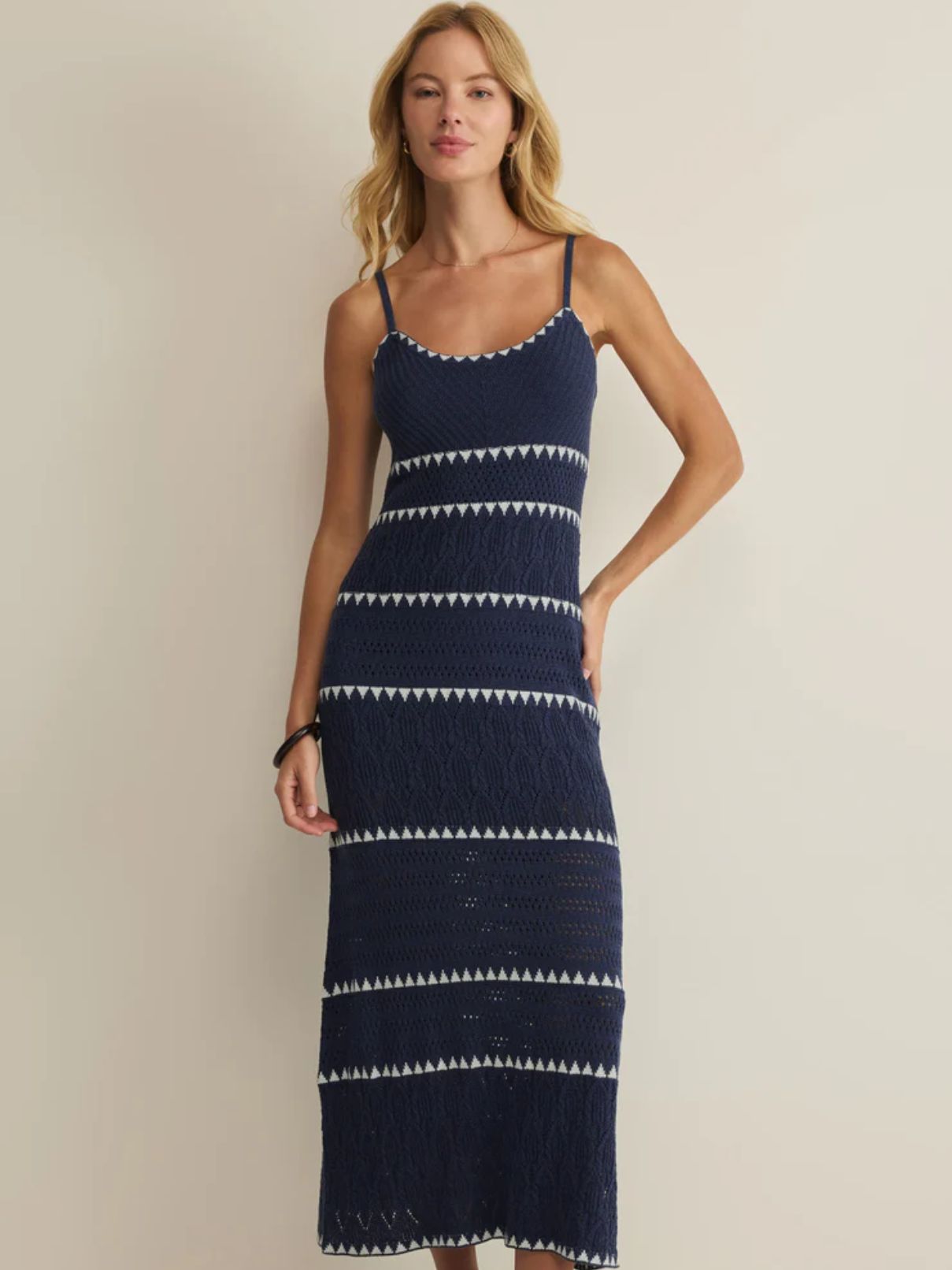 Z Supply Catamaran Stripe Maxi in Twilight Blue
