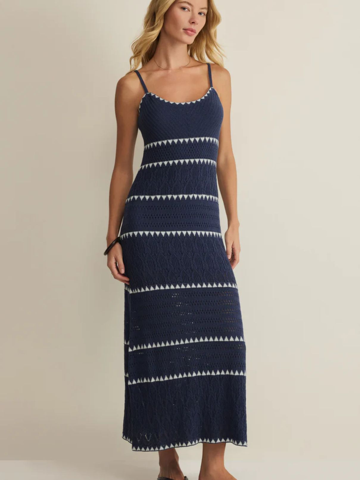 Z Supply Catamaran Stripe Maxi in Twilight Blue