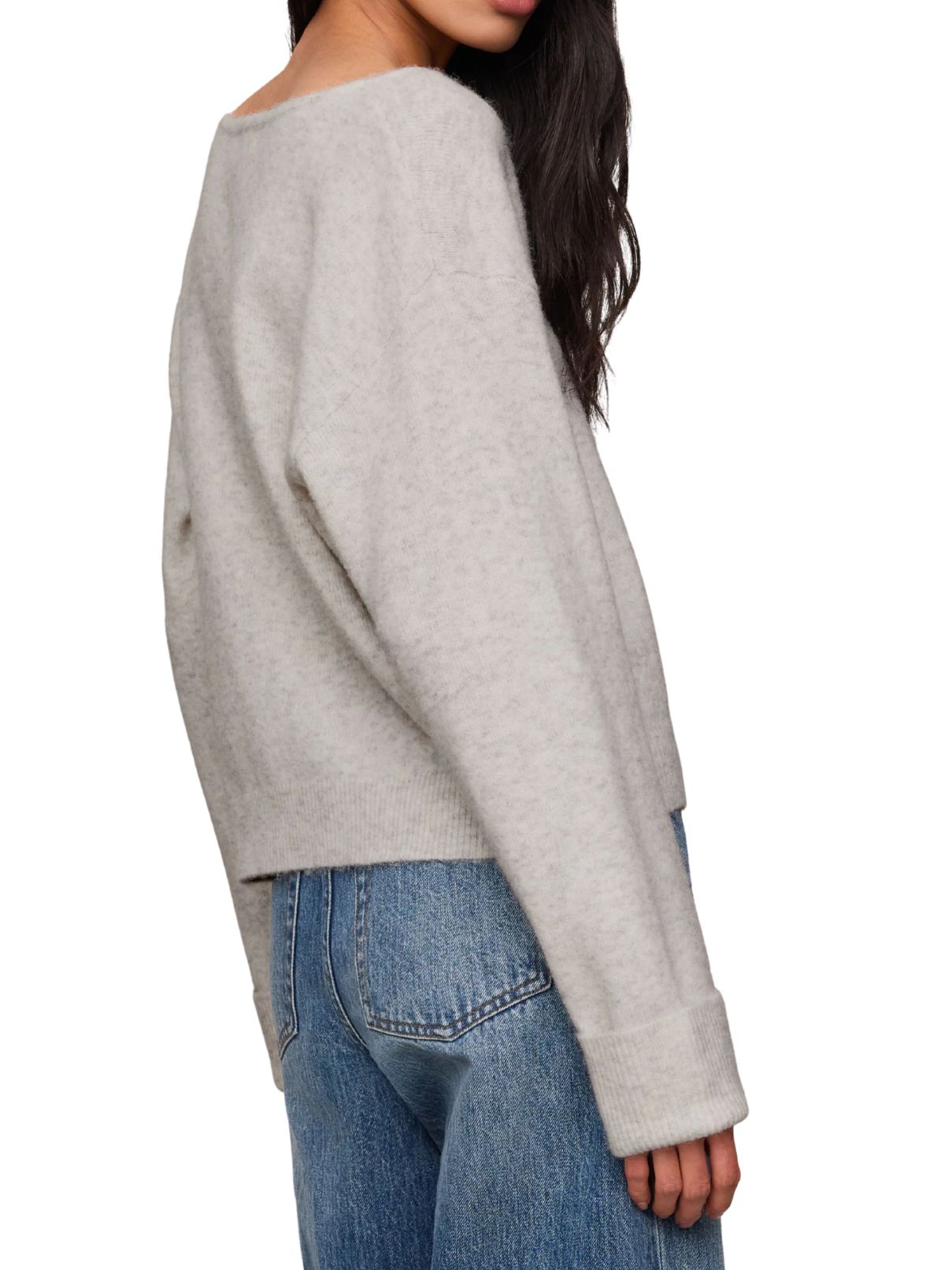 Z Supply Cerro V-Neck Sweater – Feather Grey