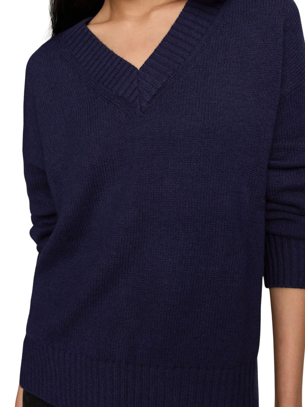 Z Supply Cloud Spun V-Neck Sweater in Oxford Blue