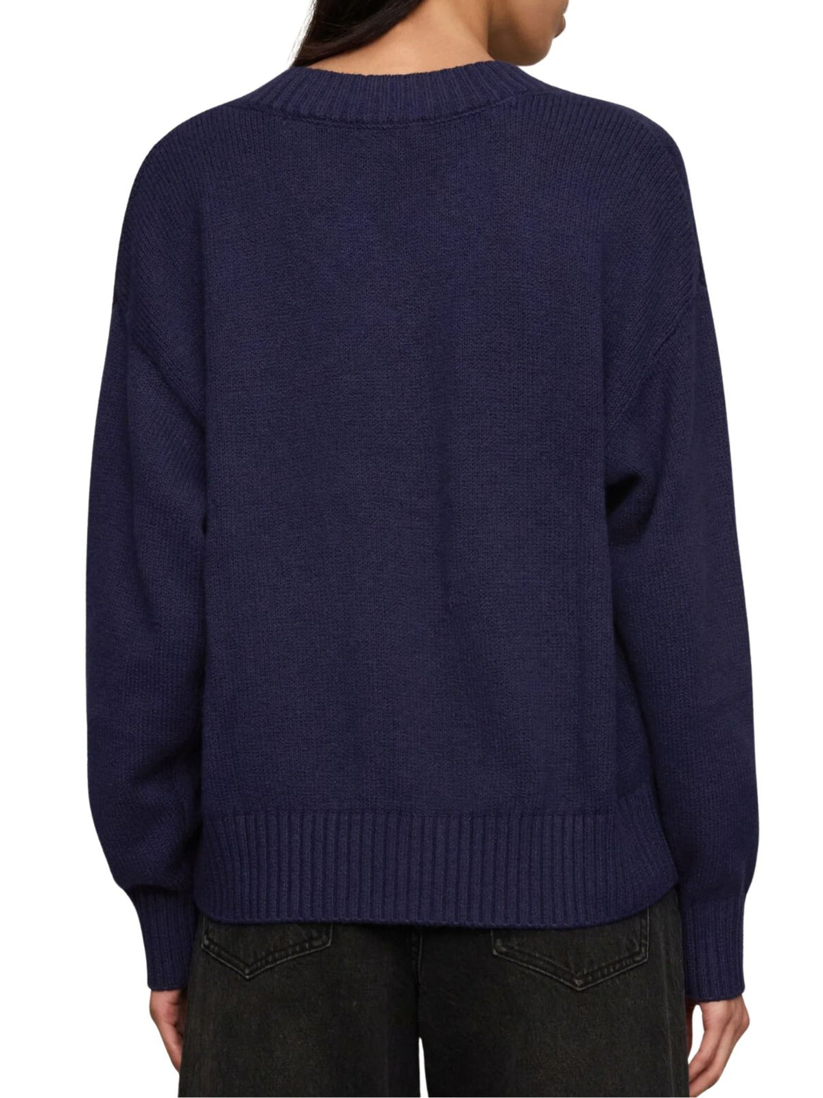 Z Supply Cloud Spun V-Neck Sweater in Oxford Blue