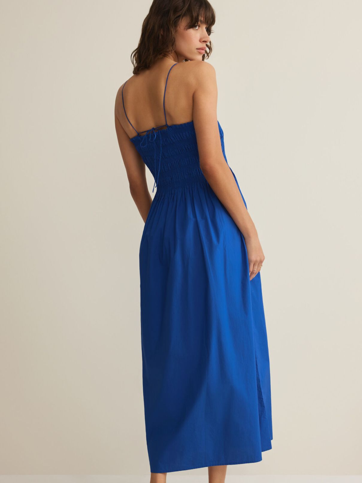 Z Supply Cornelia Poplin Midi Dress in Nautical