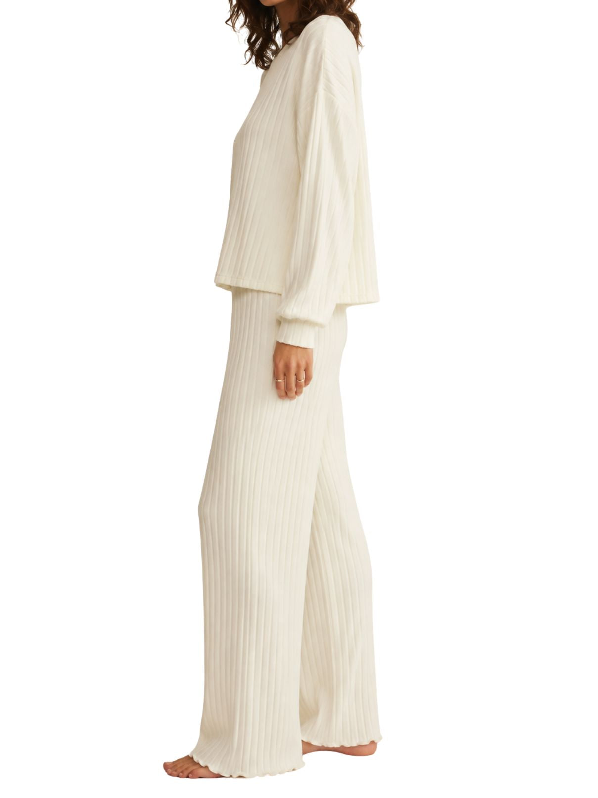 Z Supply Dawn Daydream Rib Lounge Set – Bone