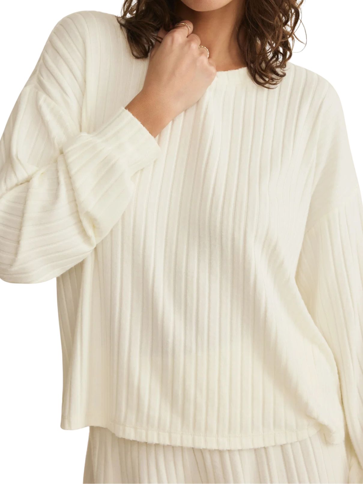 Z Supply Dawn Daydream Rib Lounge Set – Bone