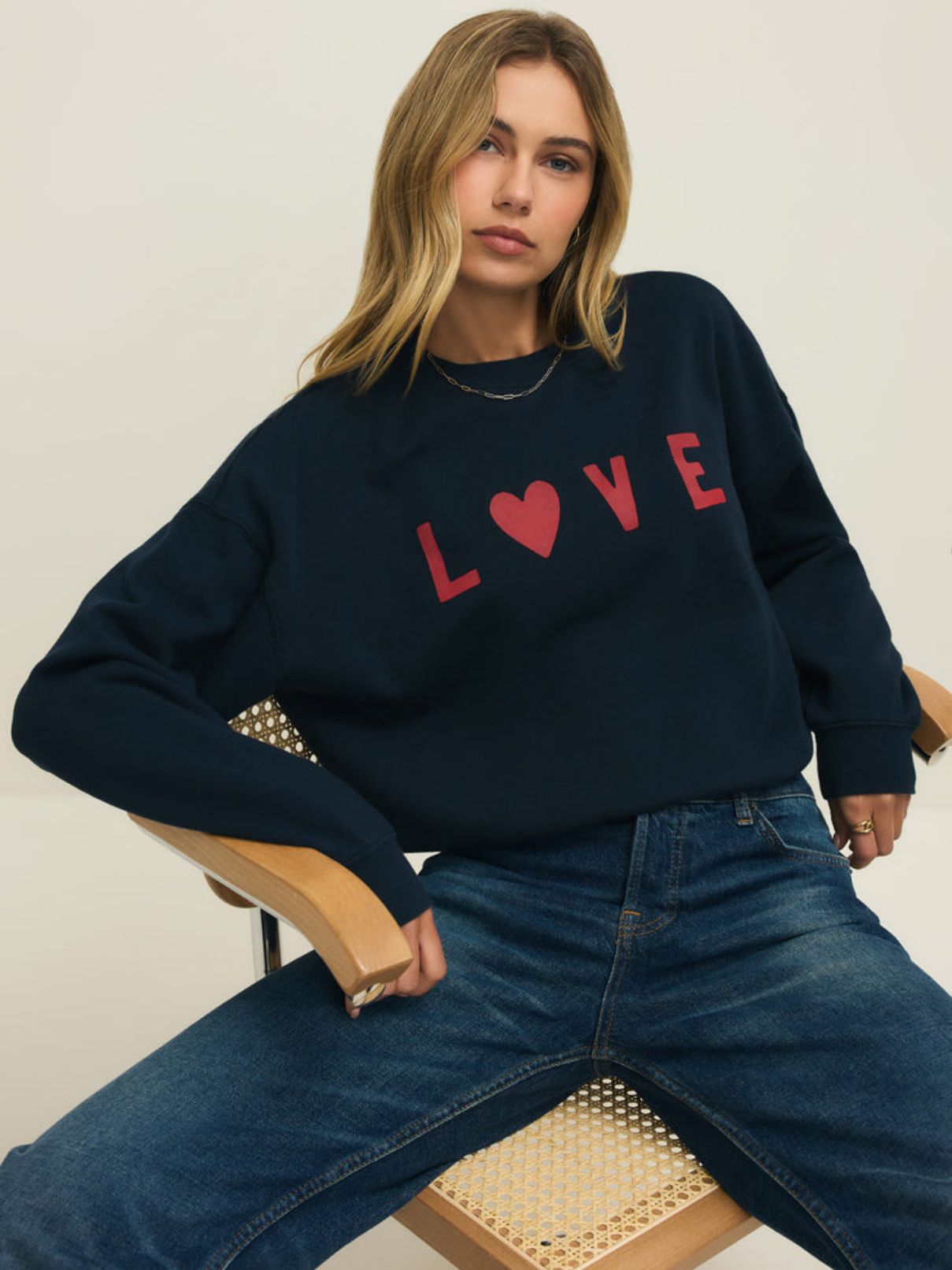 Z Supply First Date Sweatshirt in Eclipse