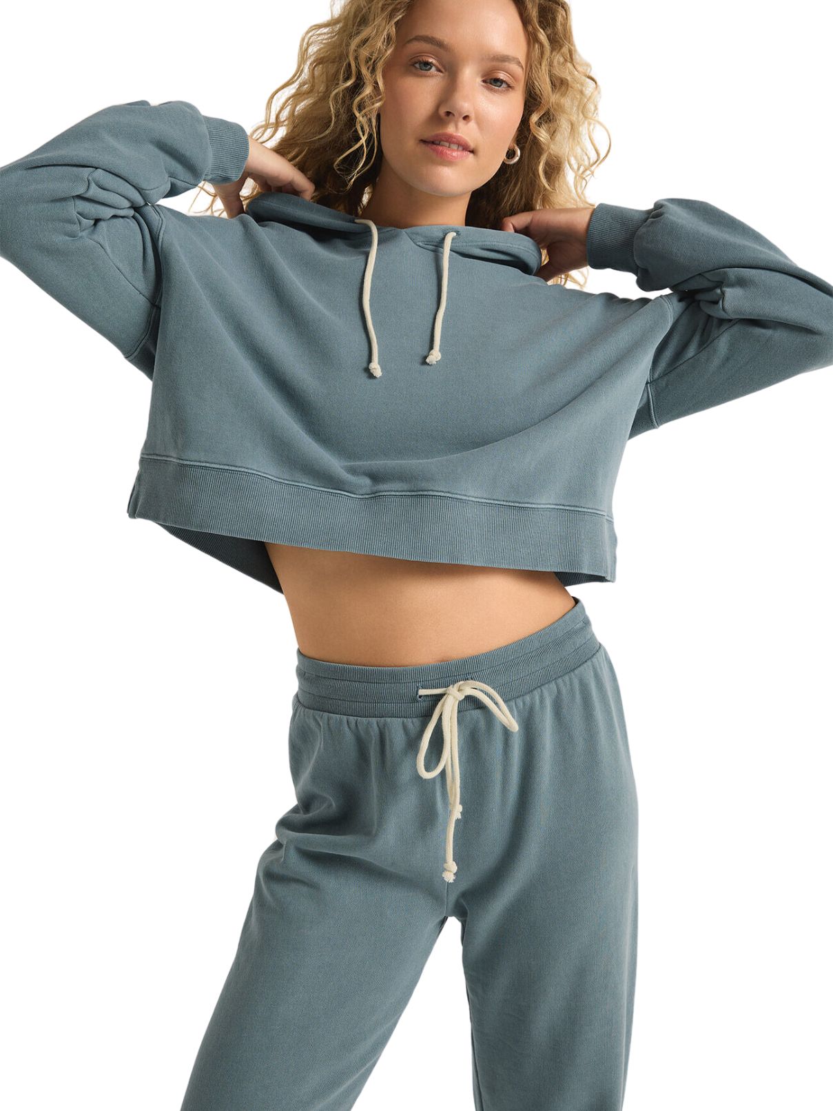 Z Supply Jacobi Sweatshirt in Oceanic Blue