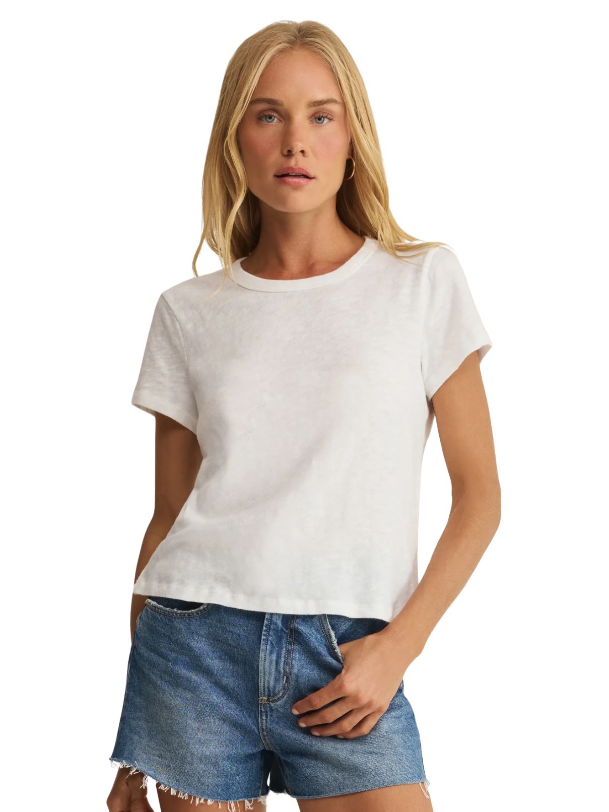 Z Supply Junie Slub Tee in White