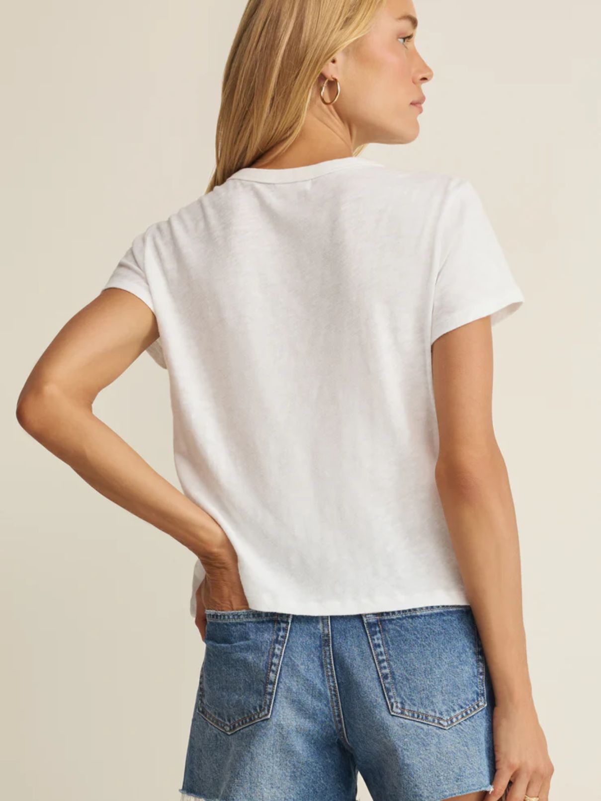 Z Supply Junie Slub Tee in White
