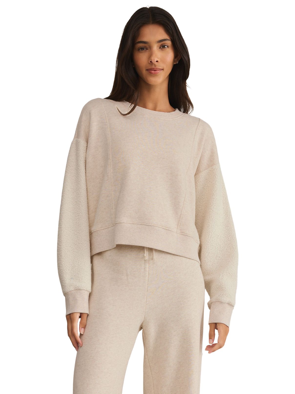 Z Supply Lax Sweater in Lt Oatmeal Heather