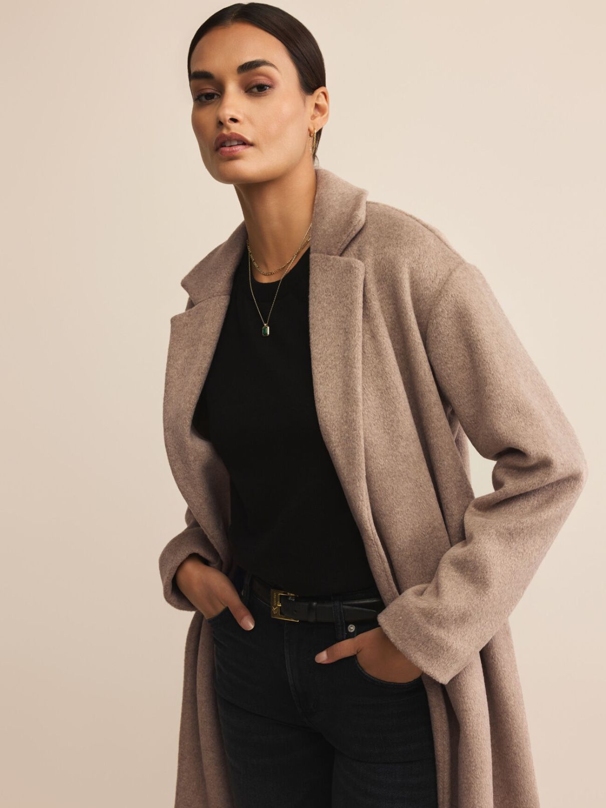 Z Supply Mason Luxe Coat in Smokey