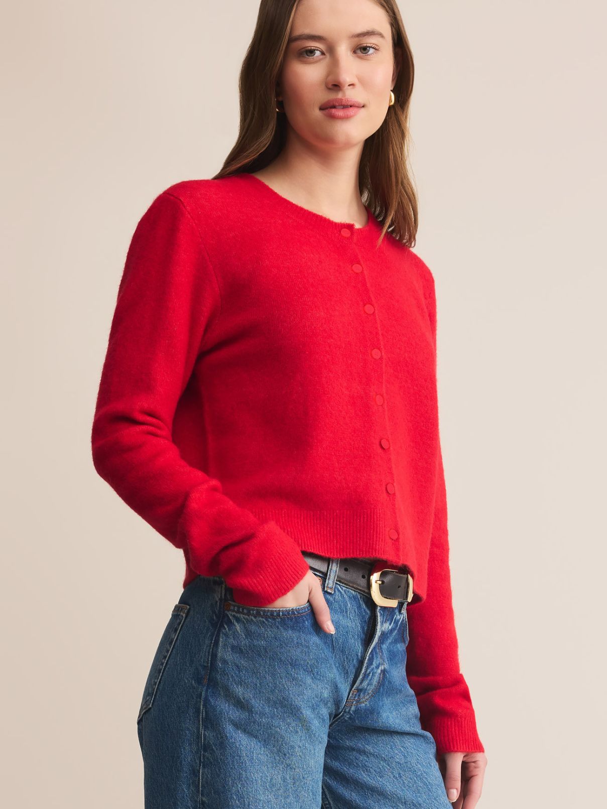 Z Supply Medina Cardigan Festive Red