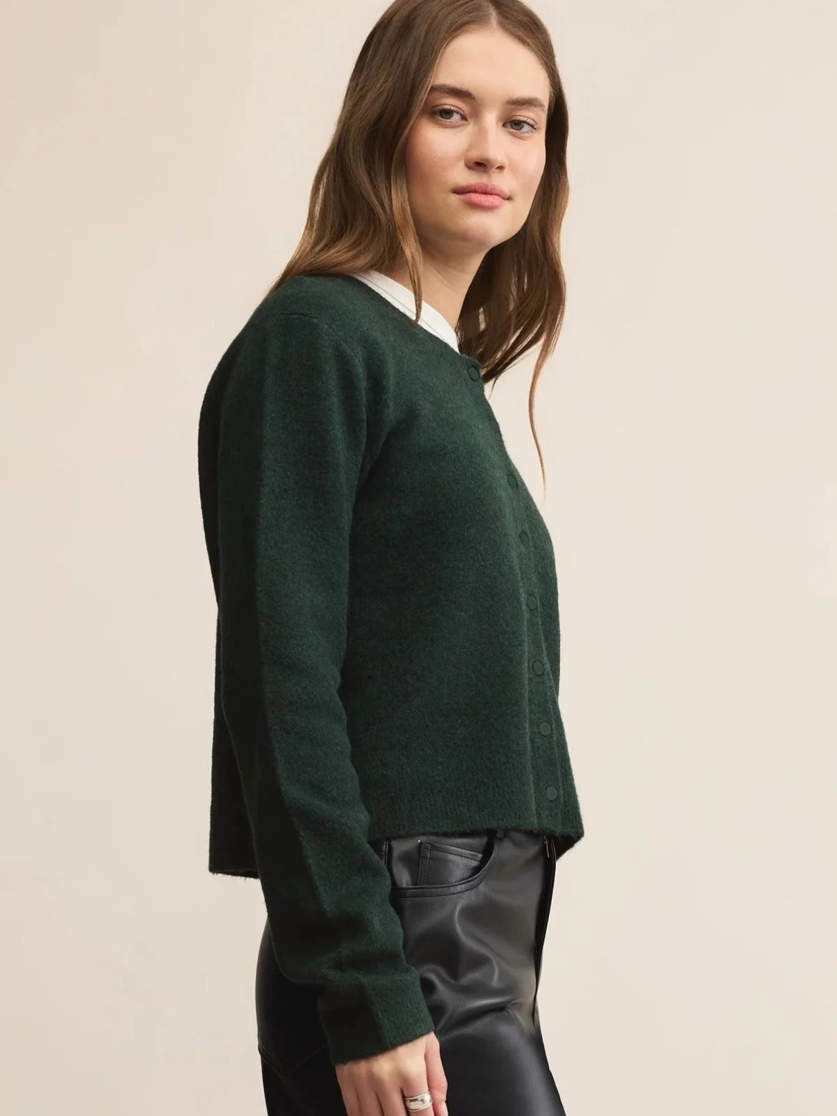 Z Supply Medina Cardigan in Garland Green