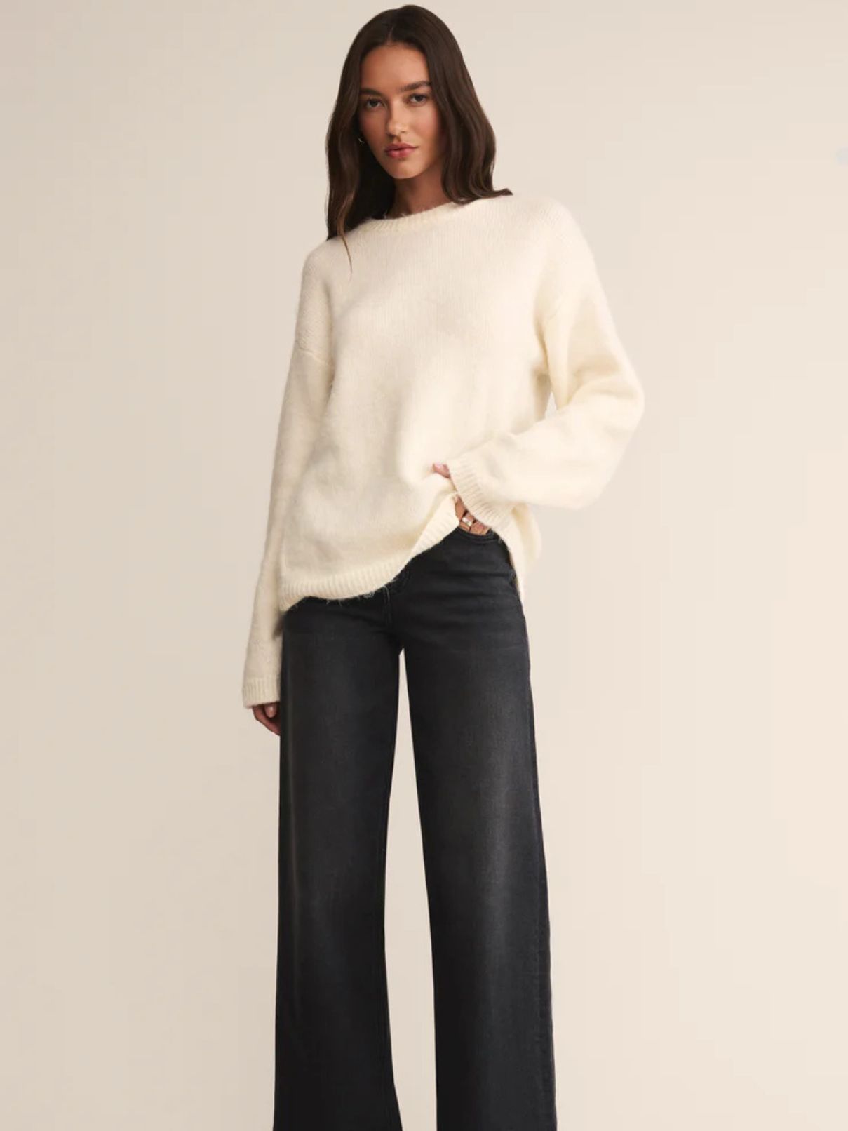 Z Supply Milly Sweater in Warm White