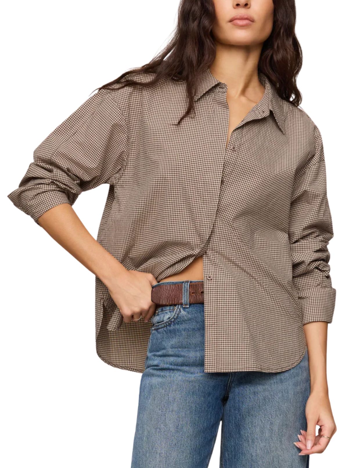 Z Supply On Duty Gingham Button Up Shirt