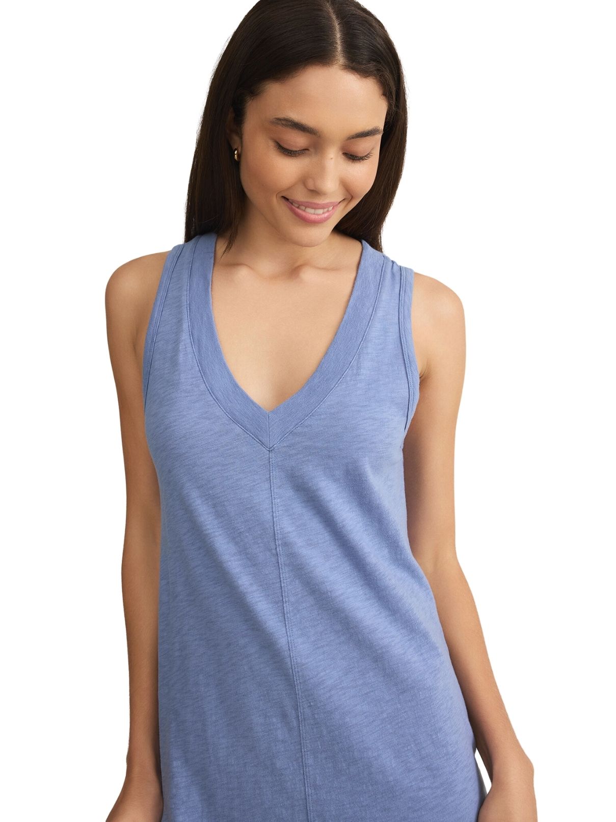 Z Supply Palisades Midi Dress in Sky Blue