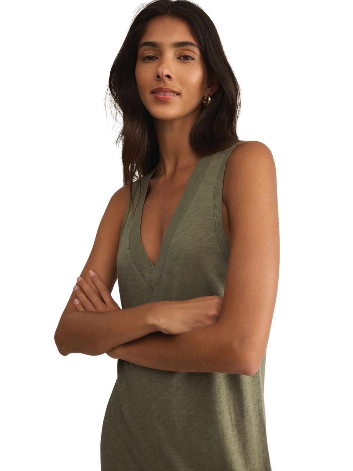 Z Supply Palisades Midi in Avocado