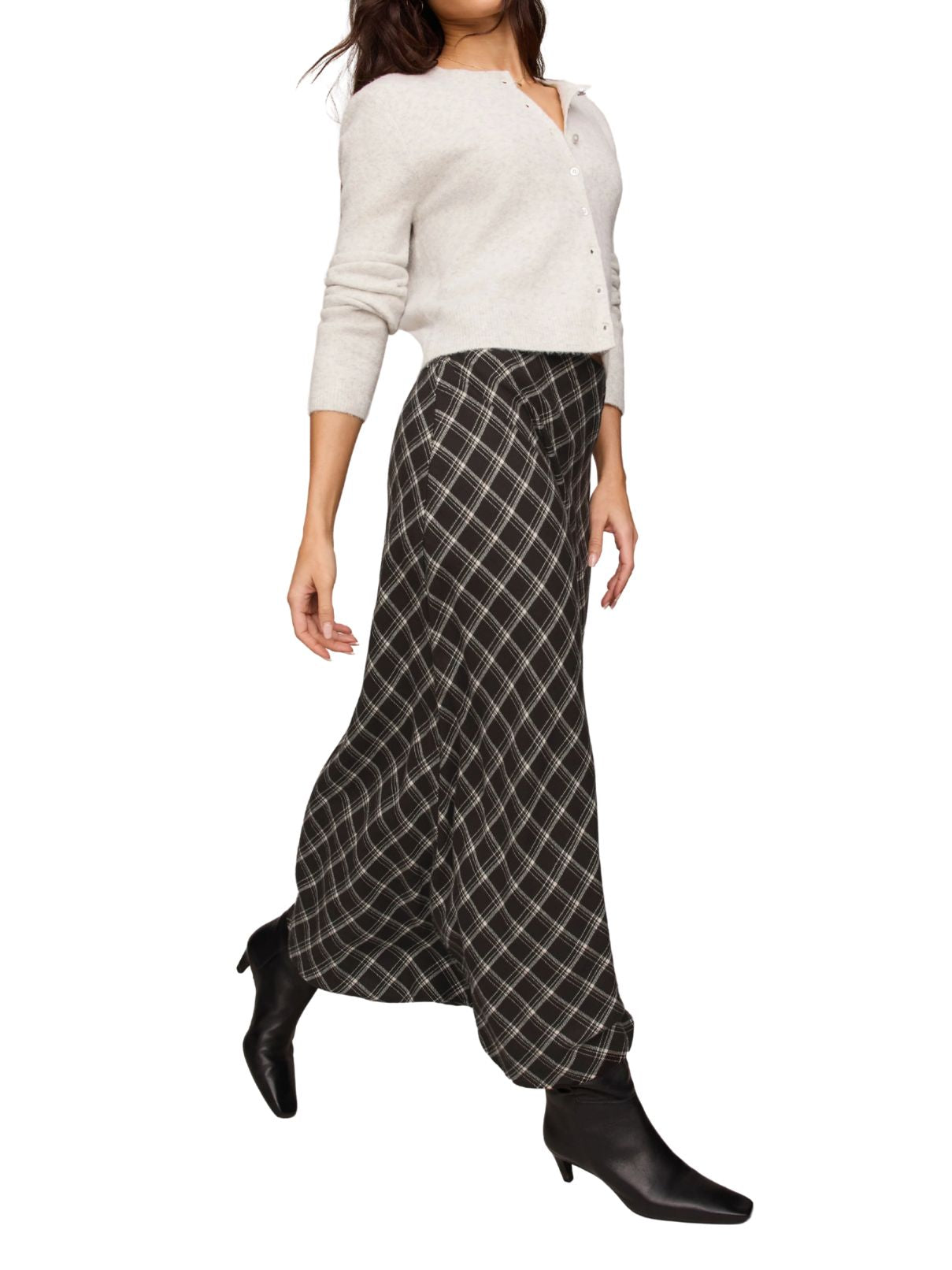 Z Supply Plaid Maxi Skirt
