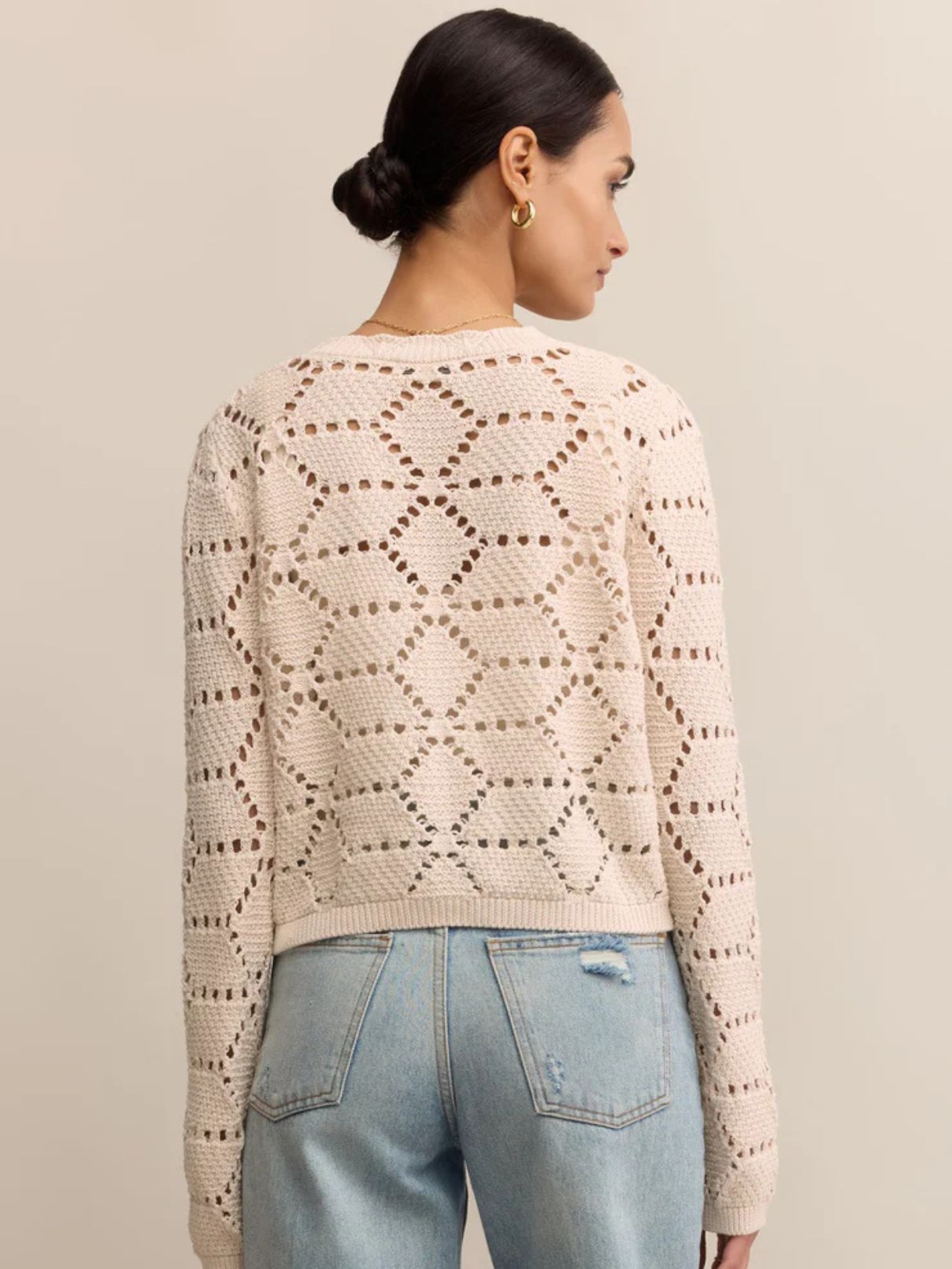 Z Supply Rosalyn Cardigan in Crystal