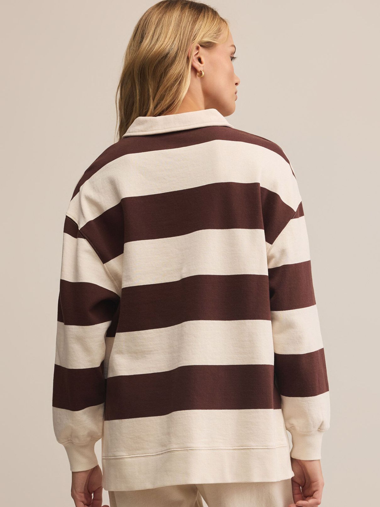 Z Supply Rugby Henley in Sandlewood