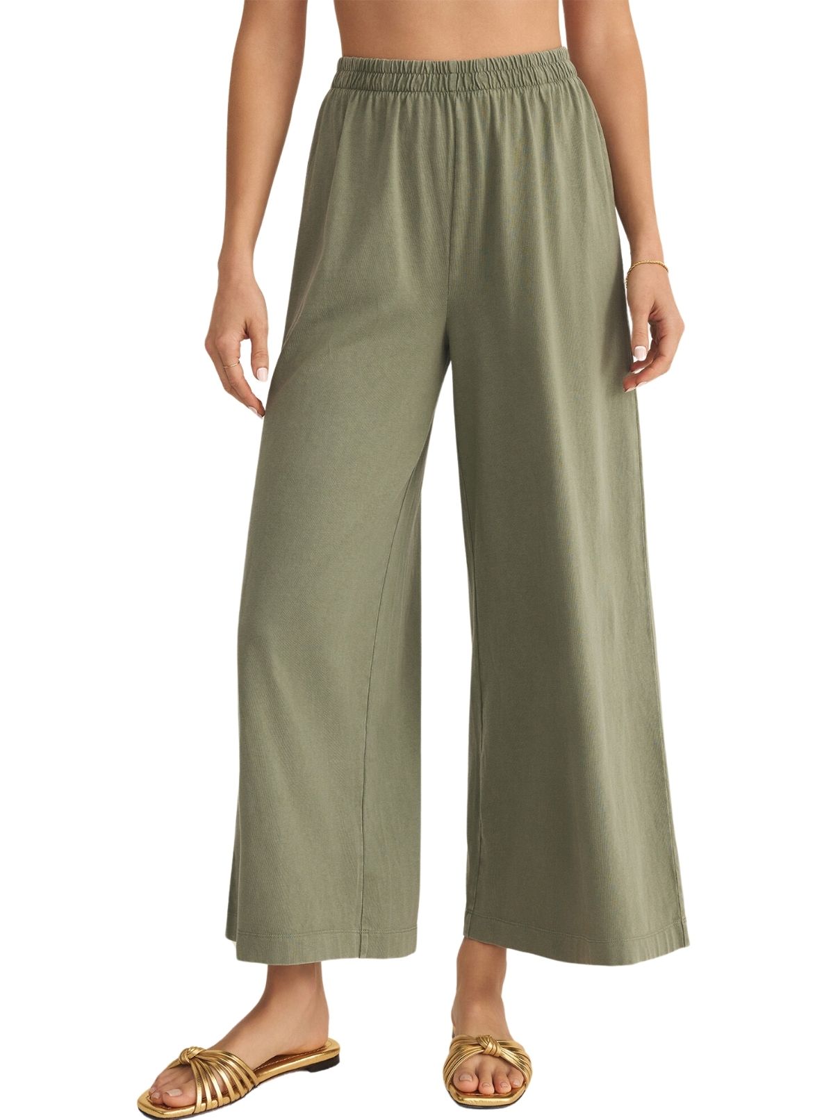 Z Supply Scout Jersey Pant in Avocado