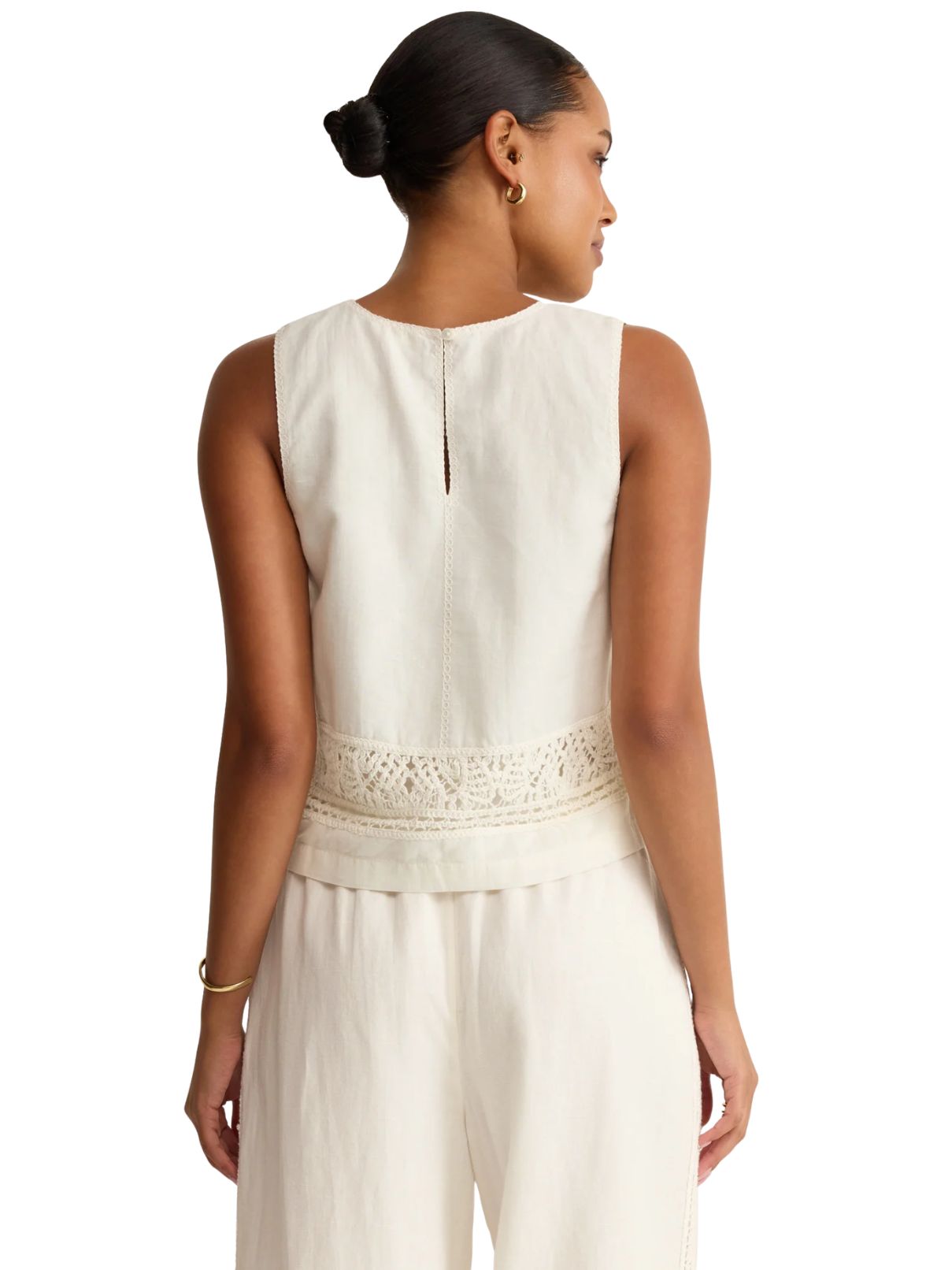 Z Supply Sloane Embroidered Top in White