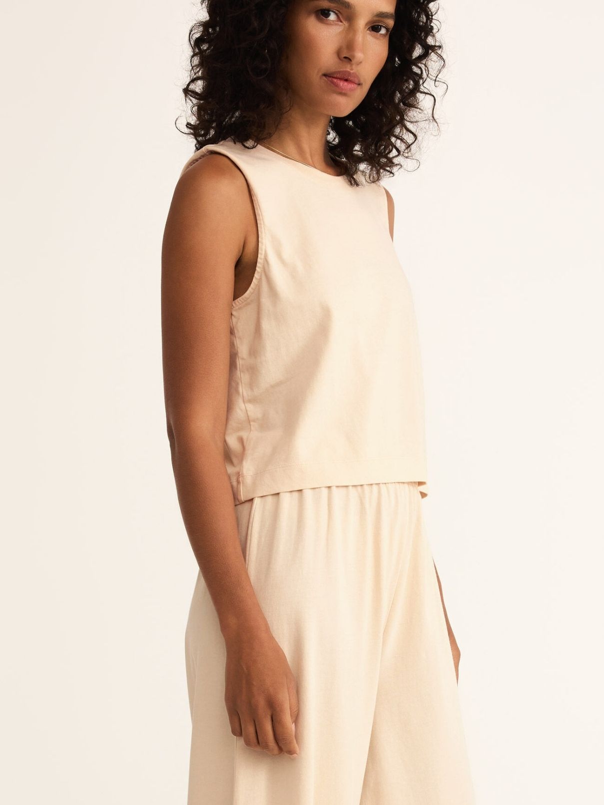 Z Supply Sloane Muscle Tank in Panna Cotta