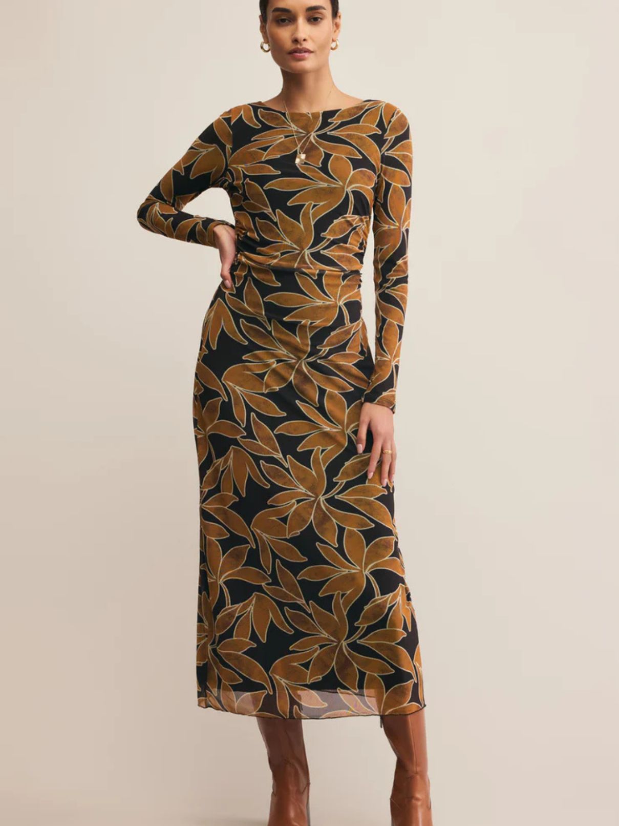 Z Supply Spellbound Mesh Floral Maxi Dress