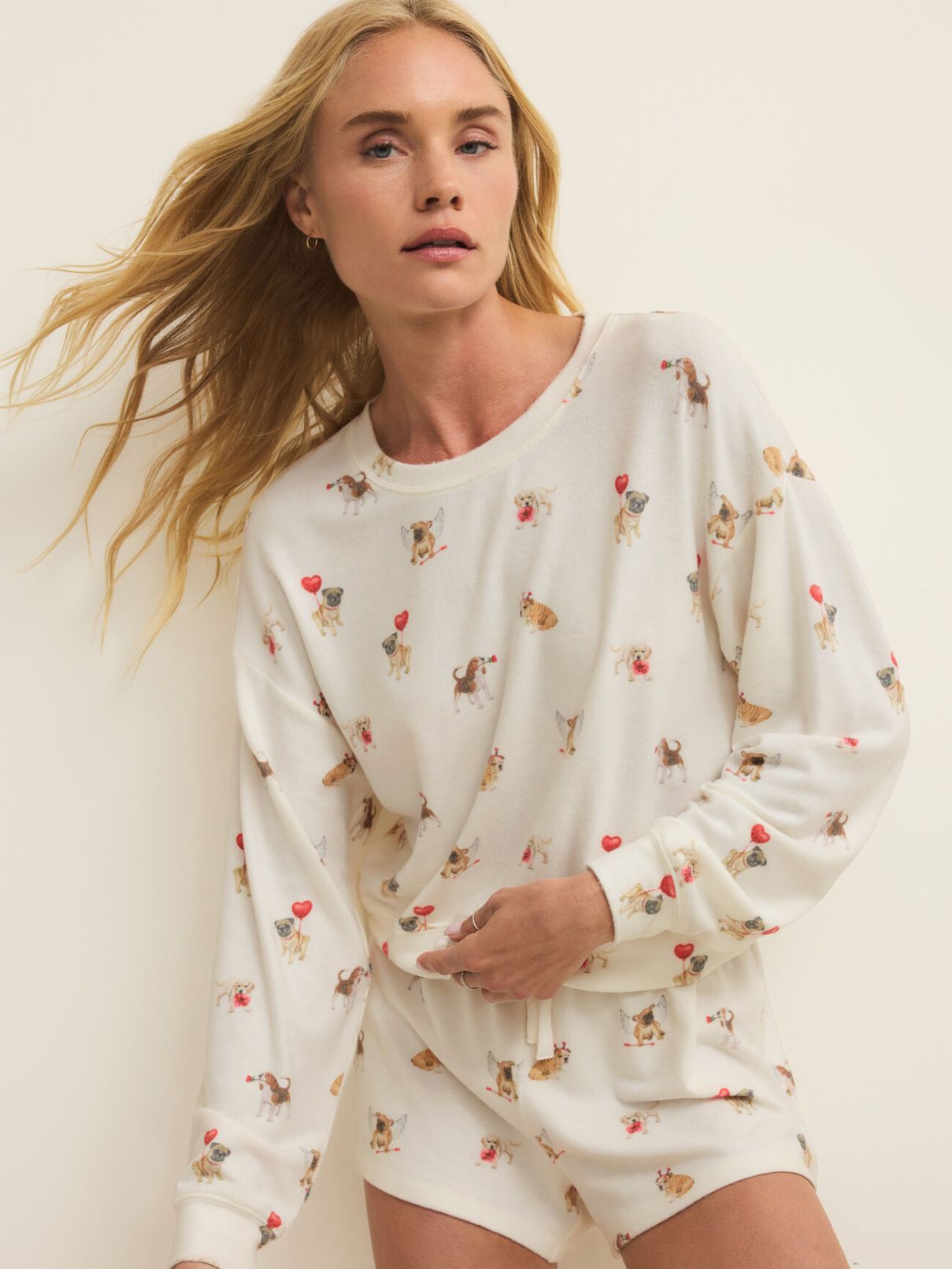 Z Supply Sporty Love Pup Short in Vanilla